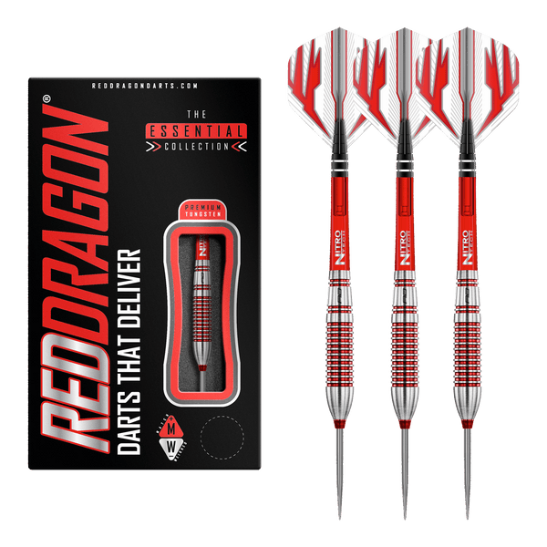 Red Dragon Reflex Steel Tip Darts - 90% Tungsten - 24 Grams Darts