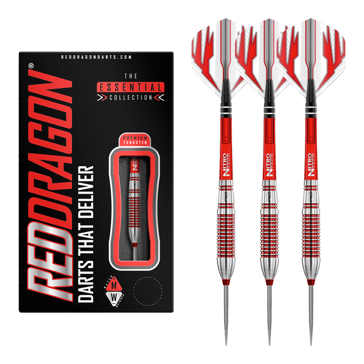 Red Dragon Reflex Steel Tip Darts - 90% Tungsten - 24 Grams Darts