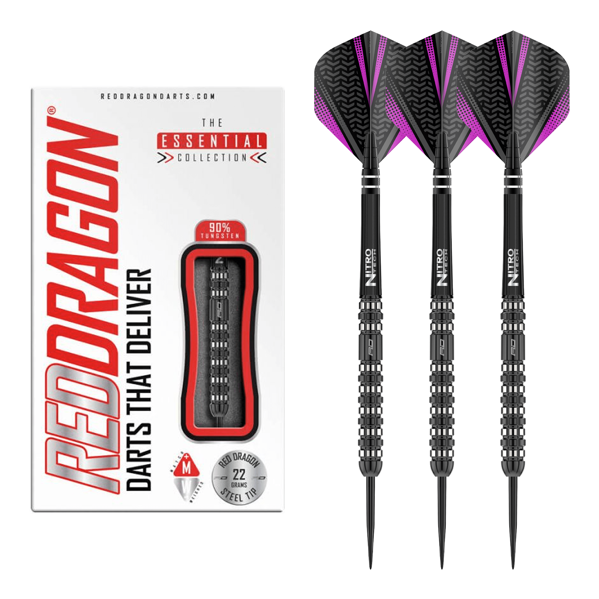 Red Dragon Rogue - 90% Tungsten Steel Tip Darts 24 Grams Darts