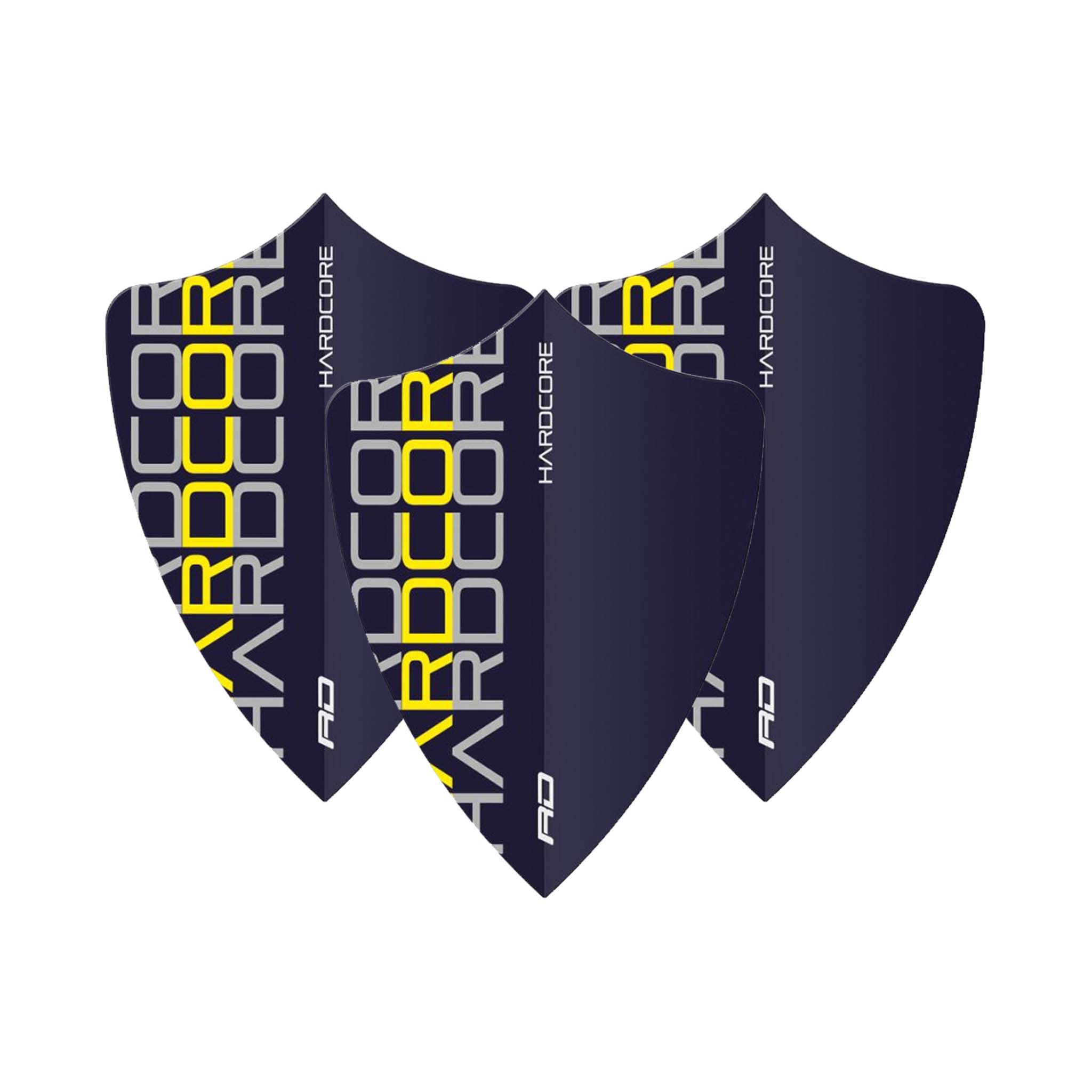 Red Dragon Stack - Hardcore XT Dart Flights Freesytle / Blue & Yellow Flights