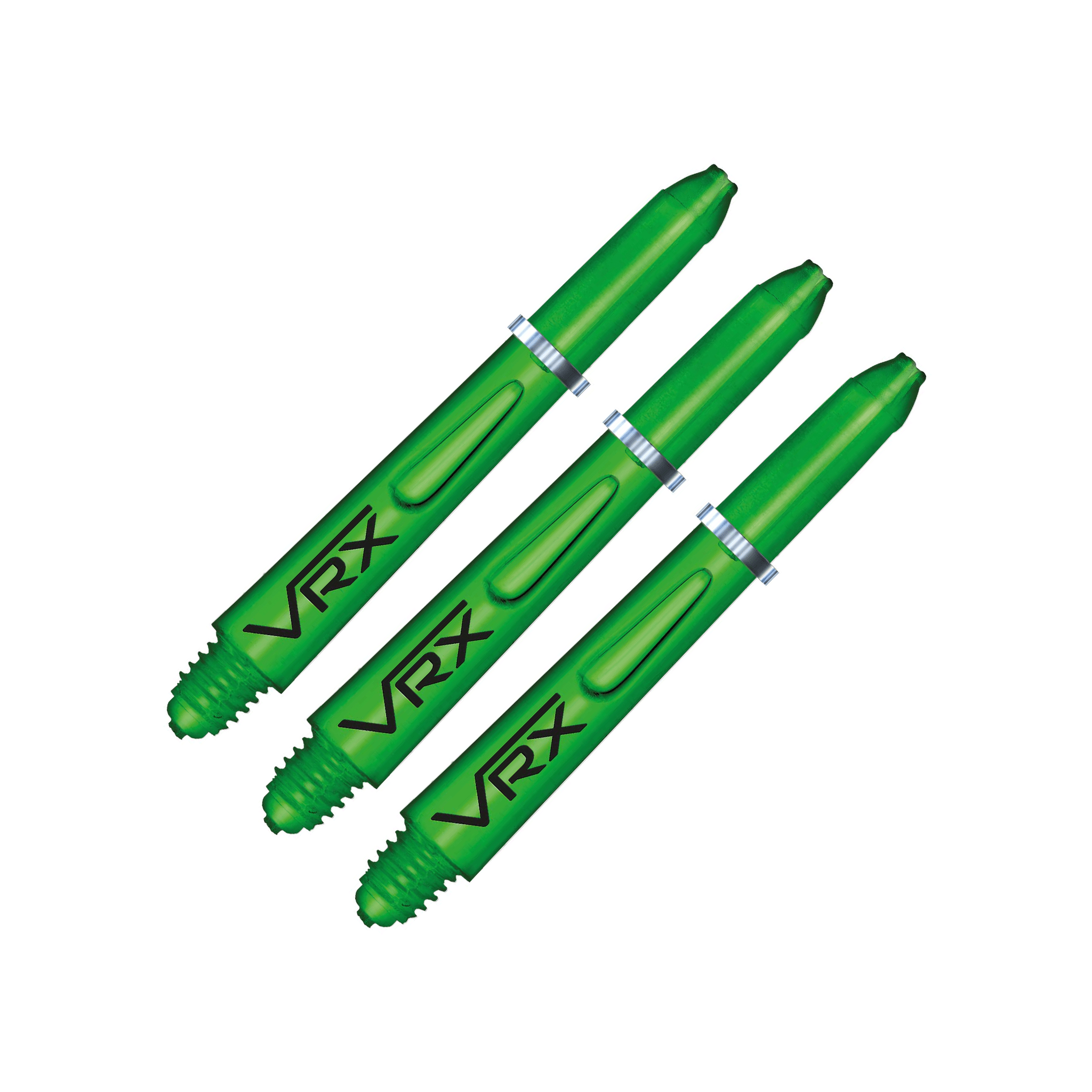 Red Dragon VRX Short (35mm) Polycarbonate Dart Shafts Green Shafts