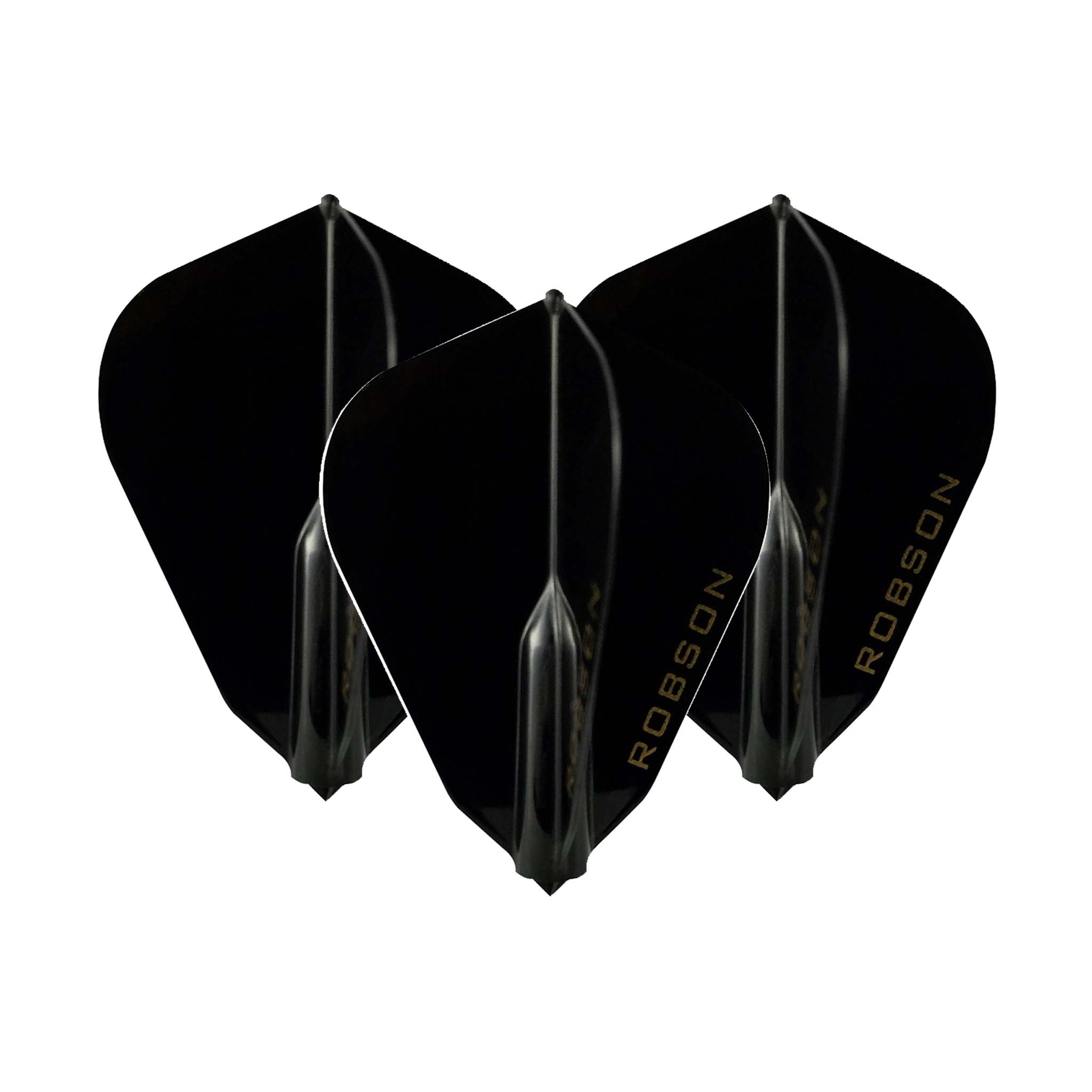 Robson Robson Plus - Moulded Dart Flights F Shape / Black Flights