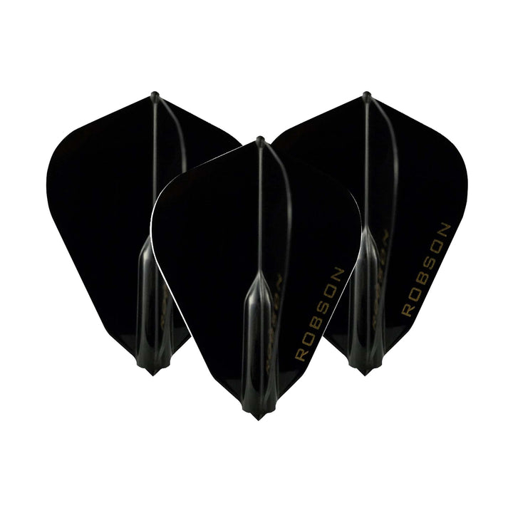 Robson Robson Plus - Moulded Dart Flights F Shape / Black Flights
