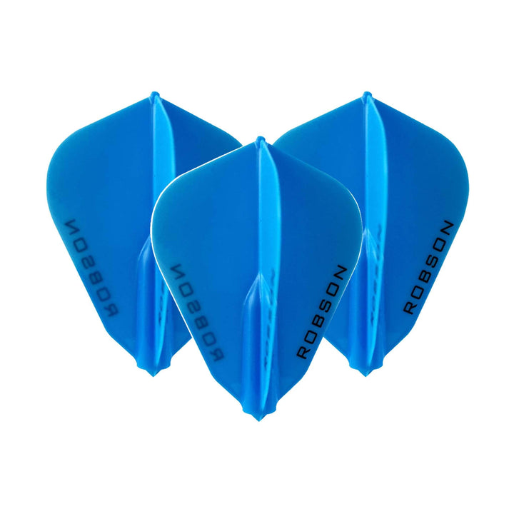 Robson Robson Plus - Moulded Dart Flights F Shape / Blue Flights