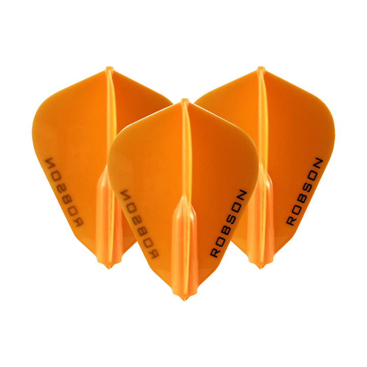 Robson Robson Plus - Moulded Dart Flights F Shape / Orange Flights