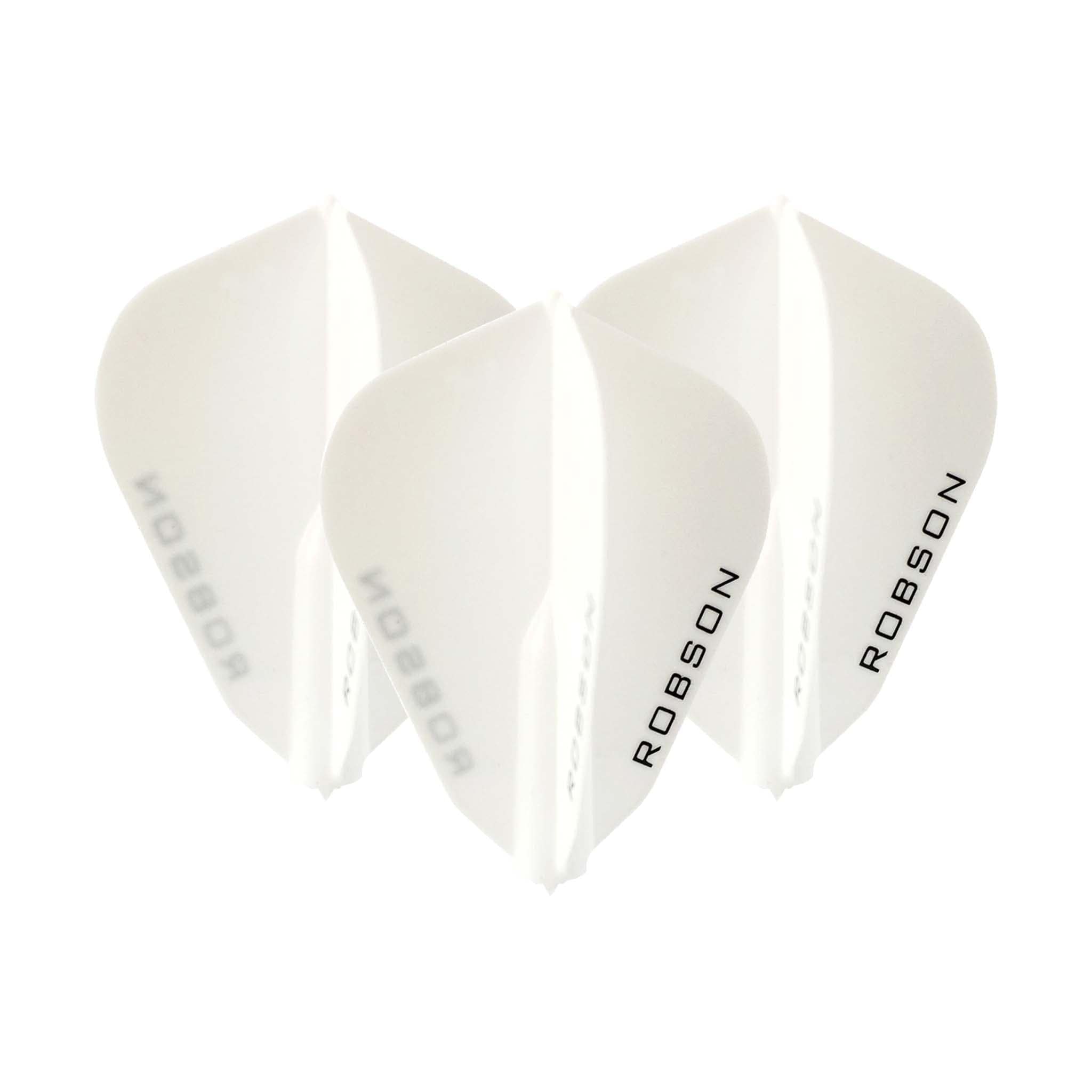 Robson Robson Plus - Moulded Dart Flights F Shape / White Flights