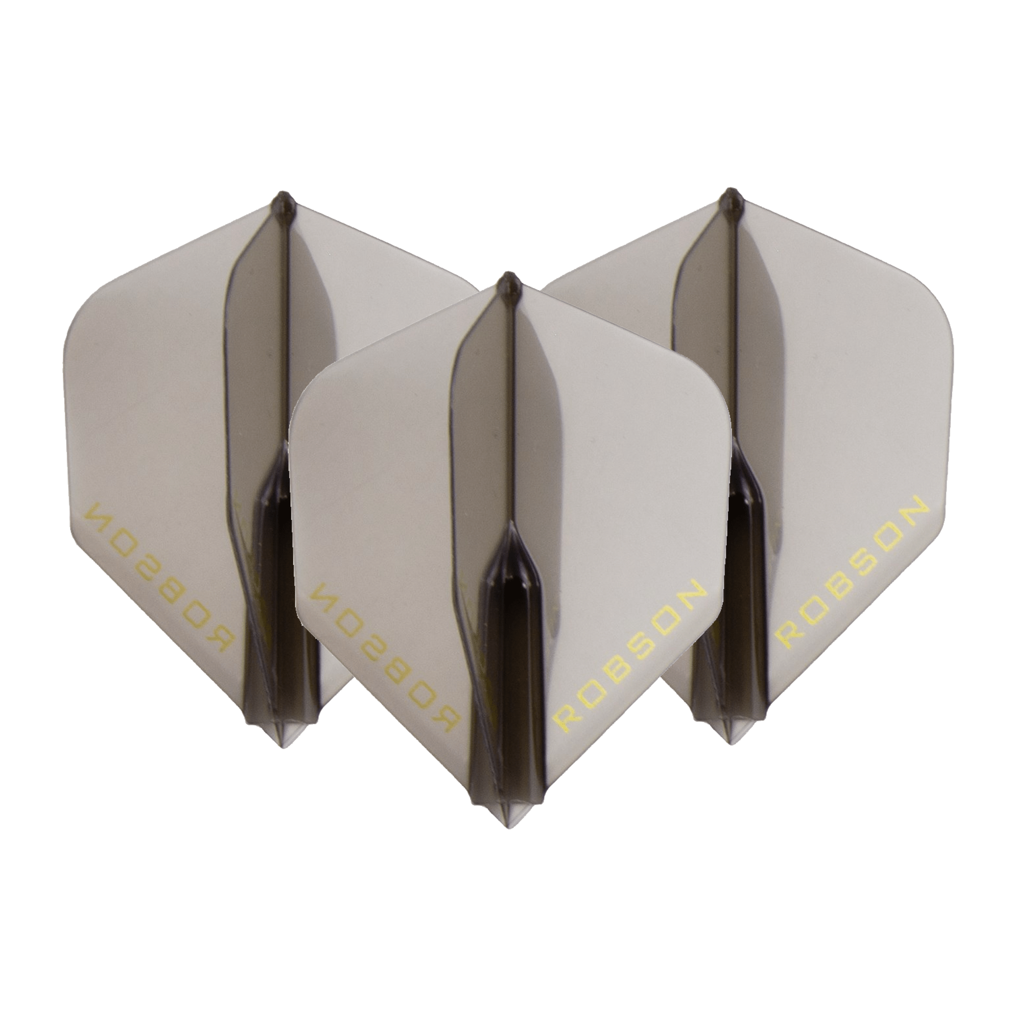 Robson Robson Plus Standard Moulded Dart Flights Black Crystal Flights