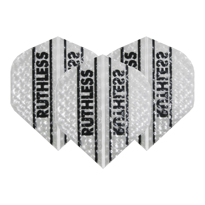 Ruthless Ruthless Embossed Standard Dart Flights Clear Flights