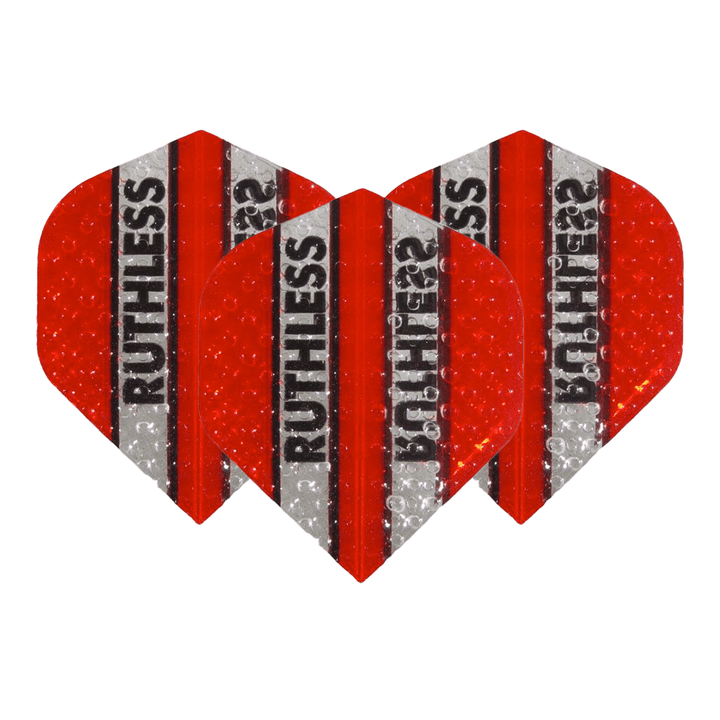 Ruthless Ruthless Embossed Standard Dart Flights Red Flights
