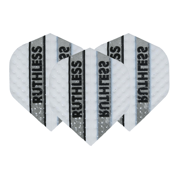 Ruthless Ruthless Embossed Standard Dart Flights White Flights