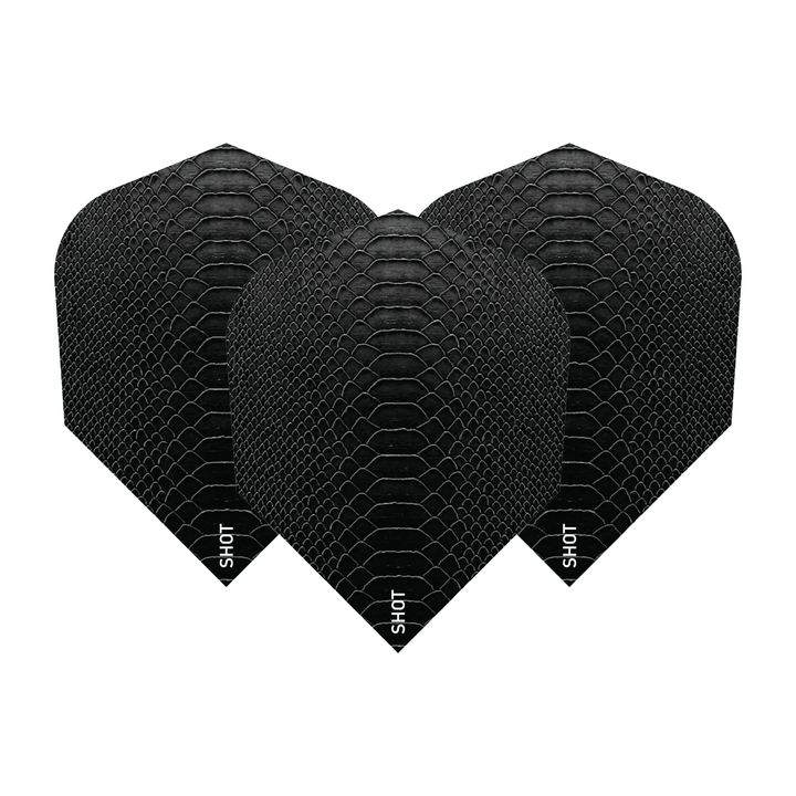 Shot Americana Gator - Dart Flights Small Standard / Black Flights