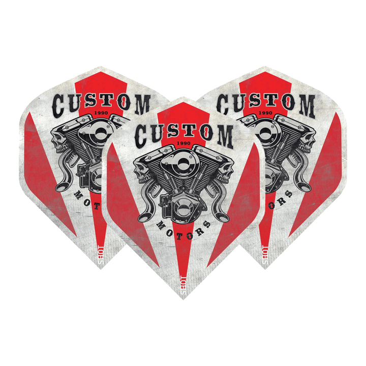 Shot Americana Souped - Dart Flights Standard / Red Flights