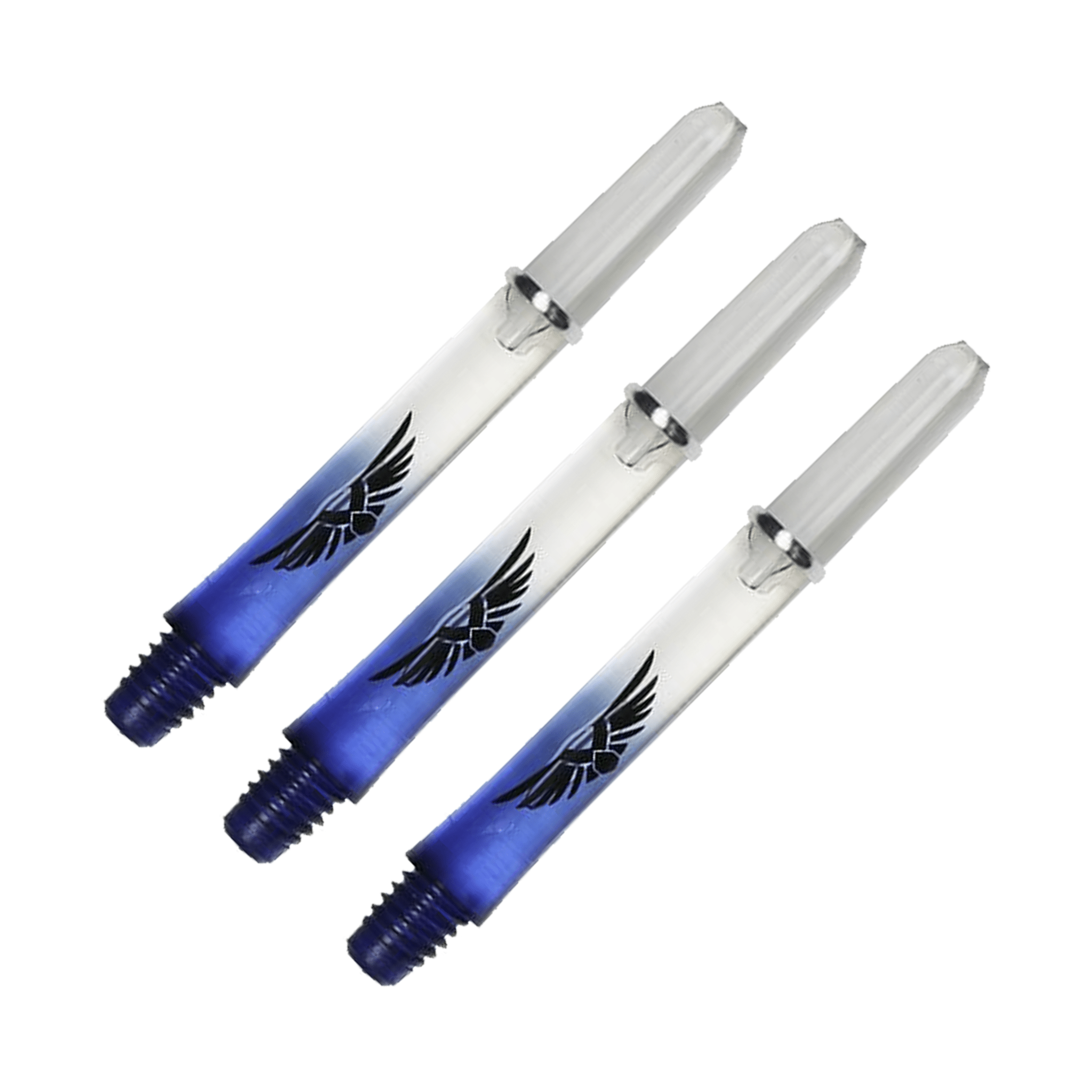 Shot Eagle Claw Nylon Dart Shafts Clear Blue / Inbetween (39mm) Shafts