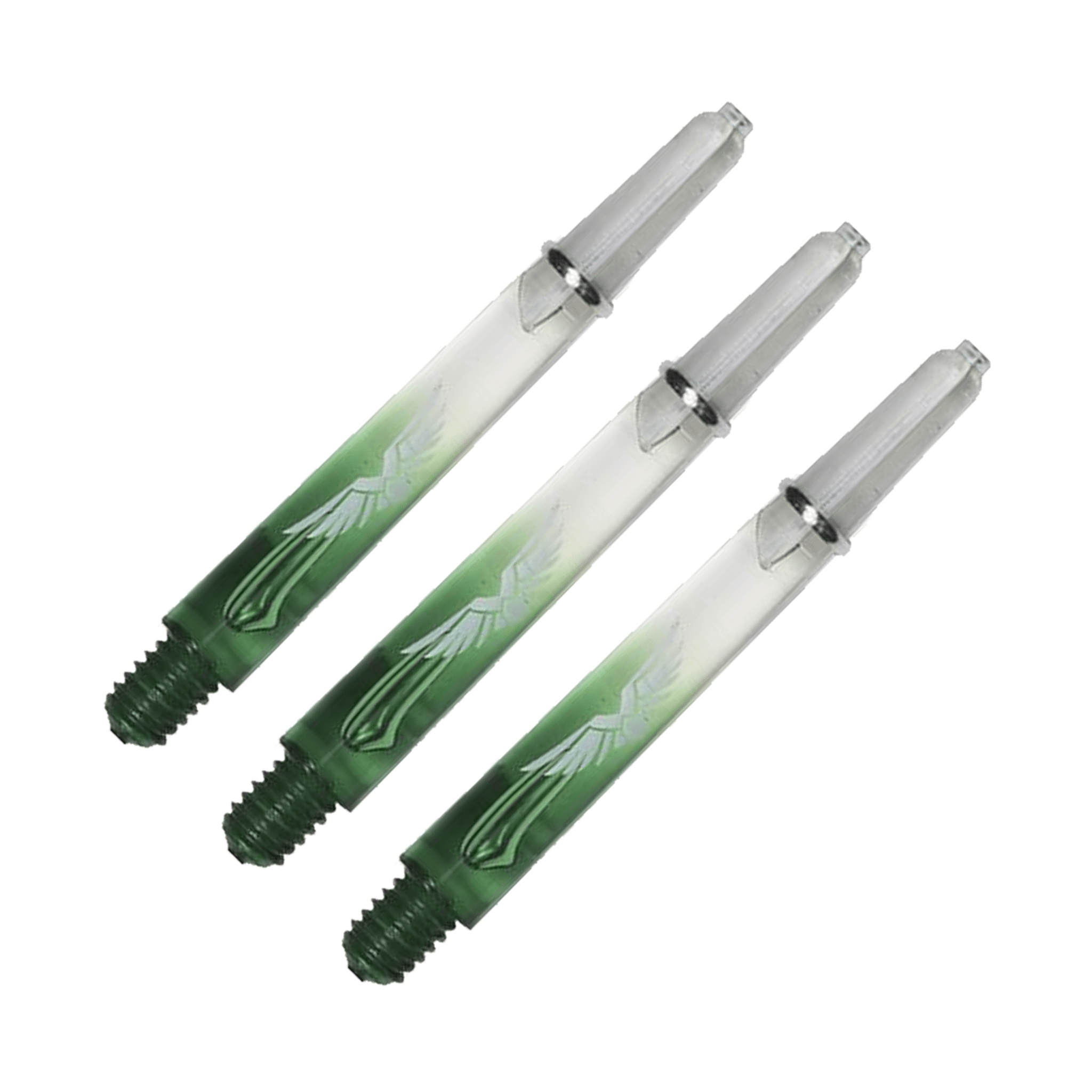 Shot Eagle Claw Nylon Dart Shafts Clear Green / Inbetween (39mm) Shafts