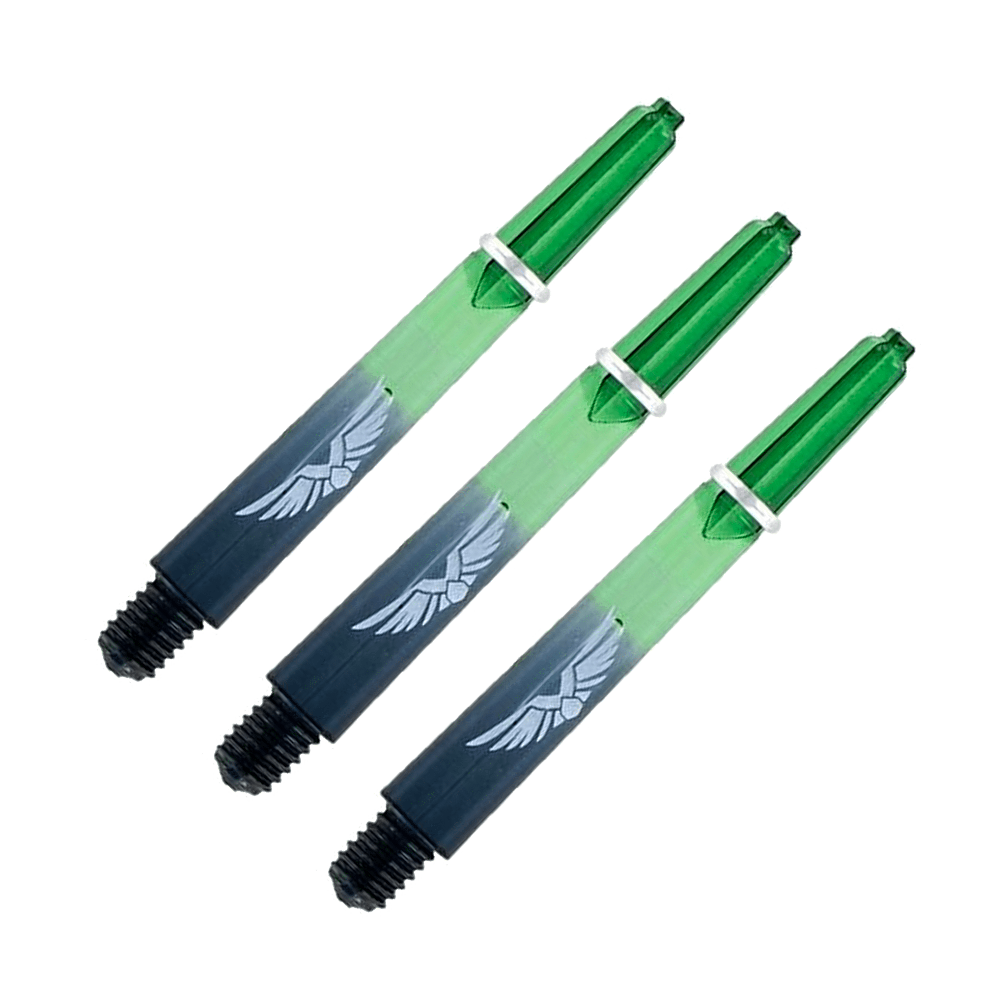 Shot Eagle Claw Nylon Dart Shafts Green Black / Inbetween (39mm) Shafts
