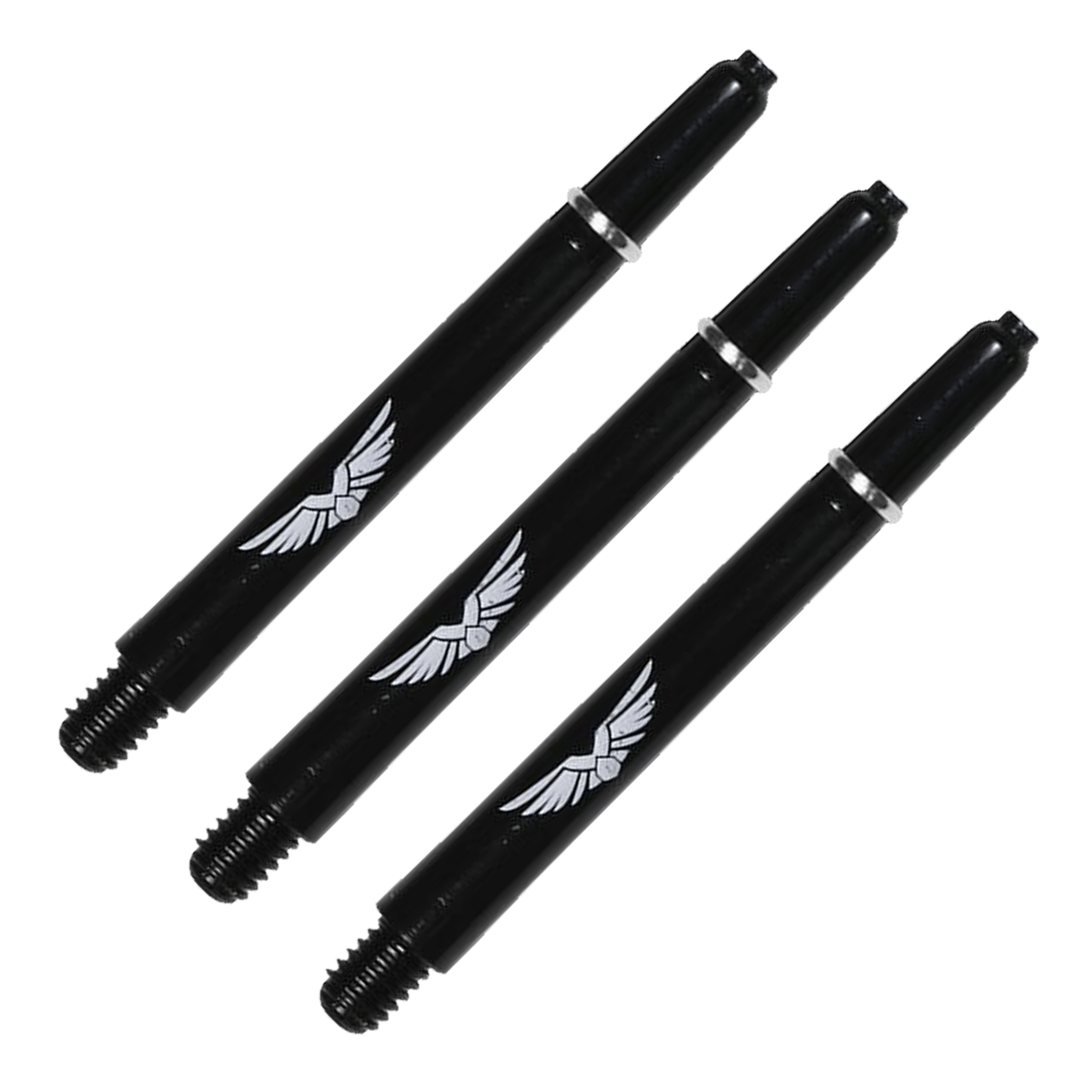 Shot Eagle Claw Nylon Dart Shafts Solid Black / Medium (47mm) Shafts