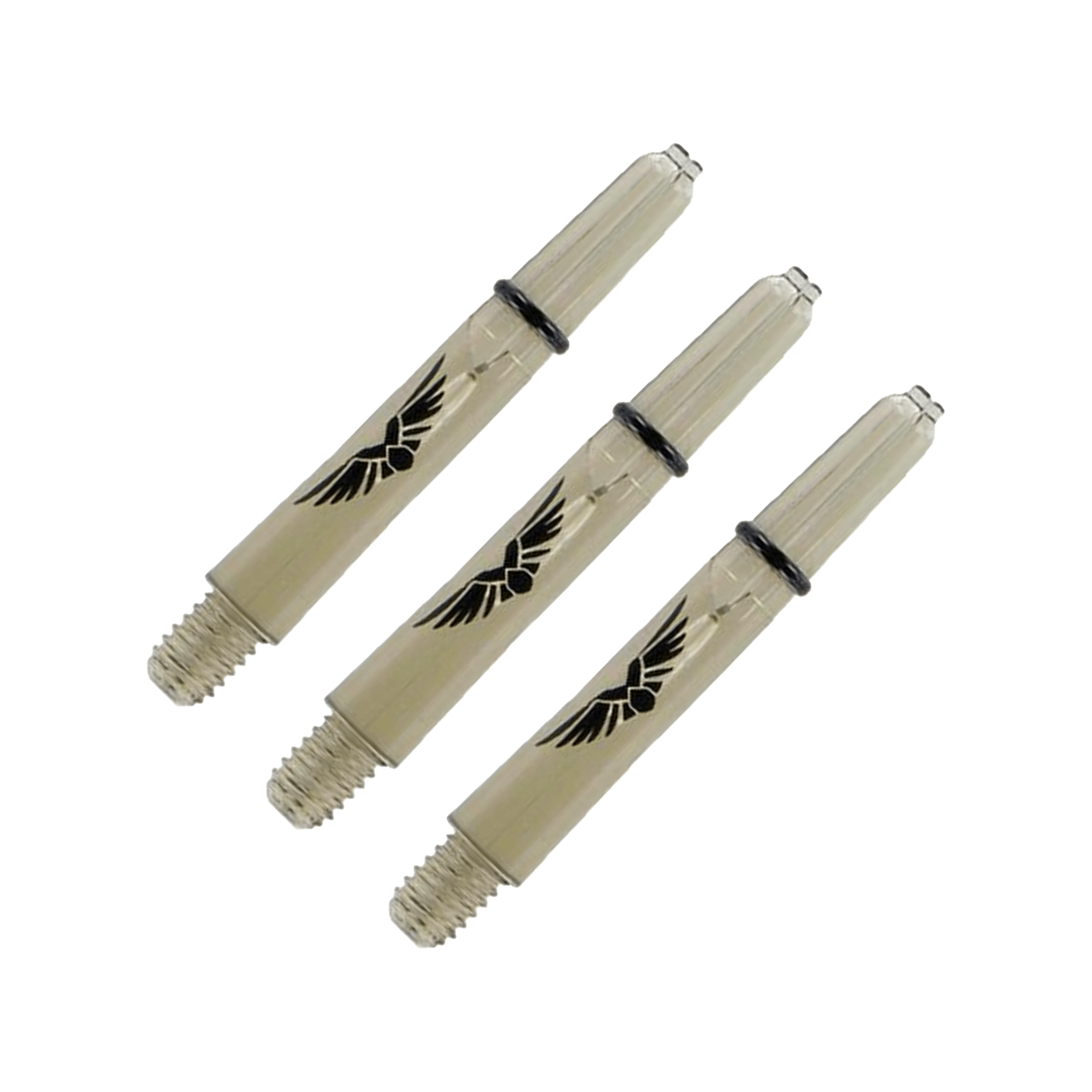 Shot Eagle Claw Short (35mm) Nylon Dart Shafts Clear Black Shafts