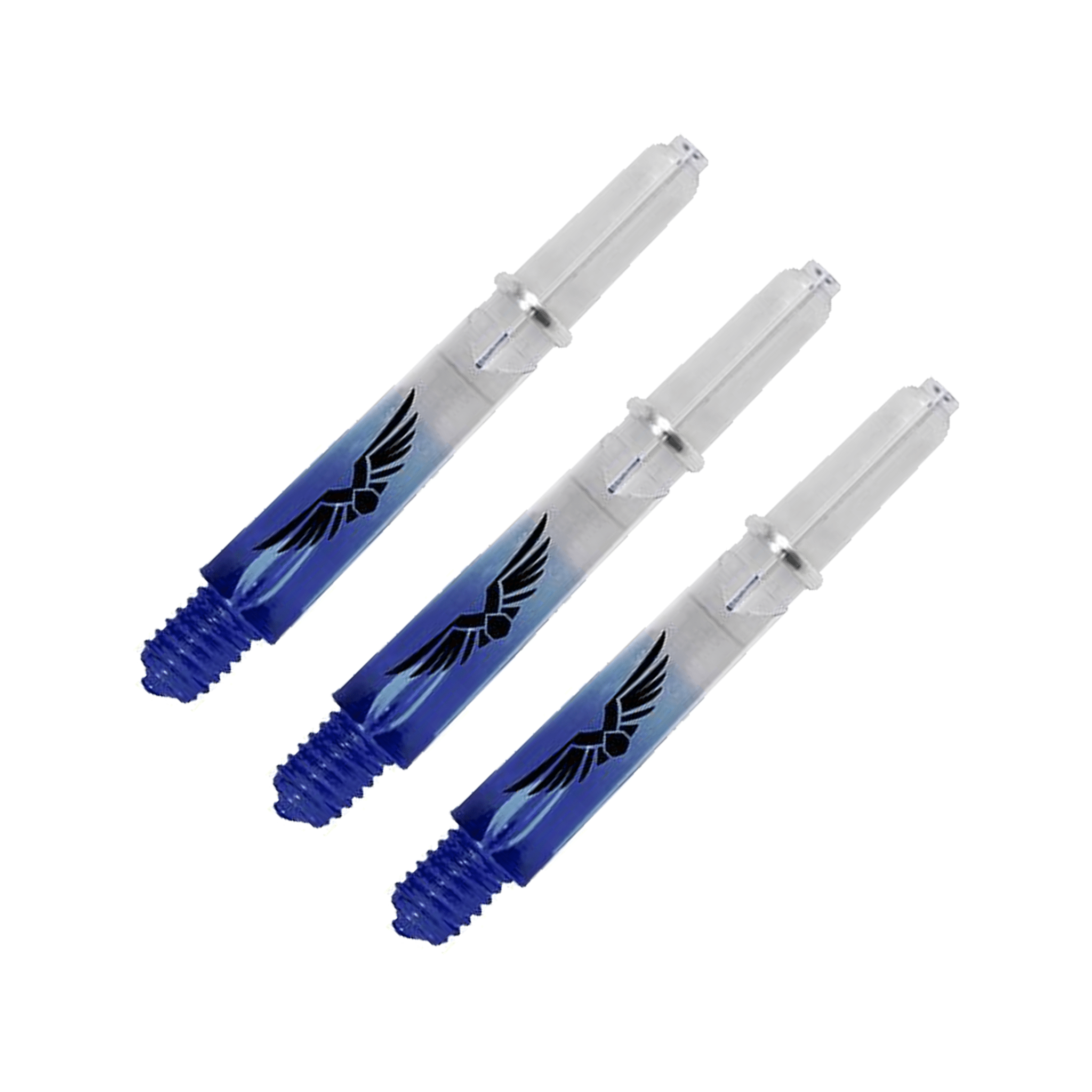 Shot Eagle Claw Short (35mm) Nylon Dart Shafts Clear Blue Shafts