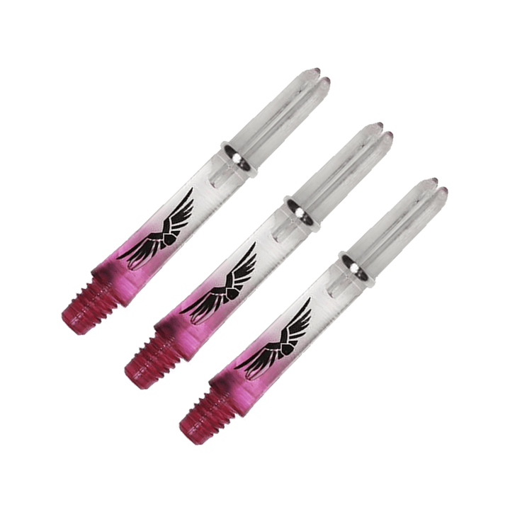 Shot Eagle Claw Short (35mm) Nylon Dart Shafts Clear Red Shafts