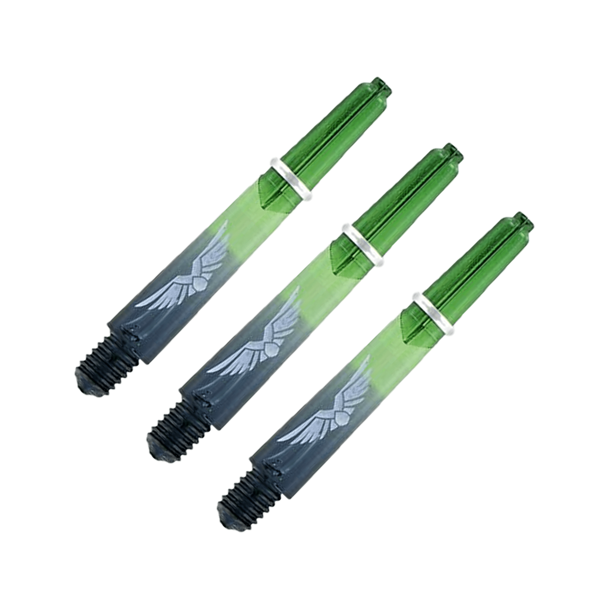 Shot Eagle Claw Short (35mm) Nylon Dart Shafts Green Black Shafts