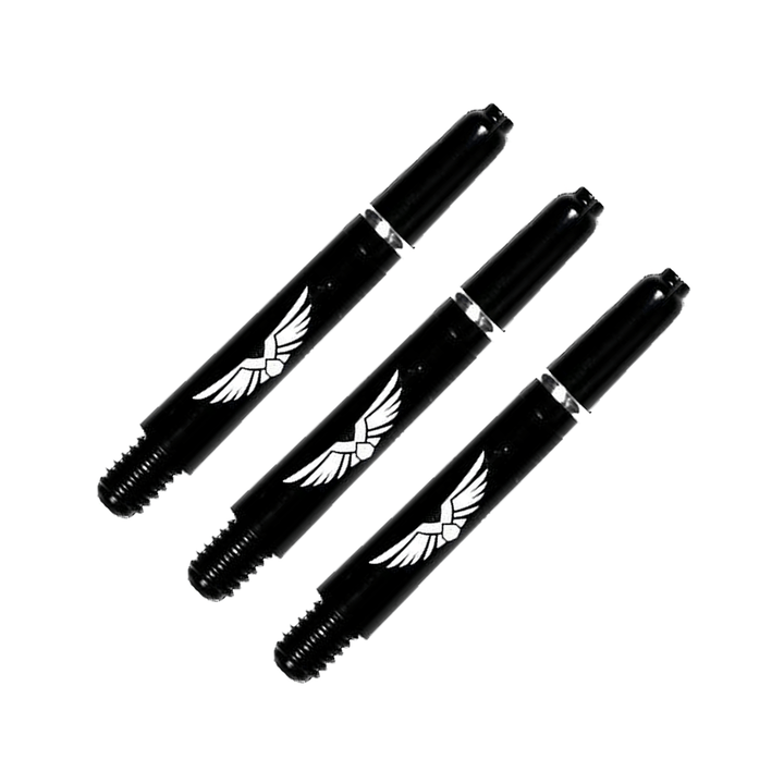 Shot Eagle Claw Short (35mm) Nylon Dart Shafts Solid Black Shafts