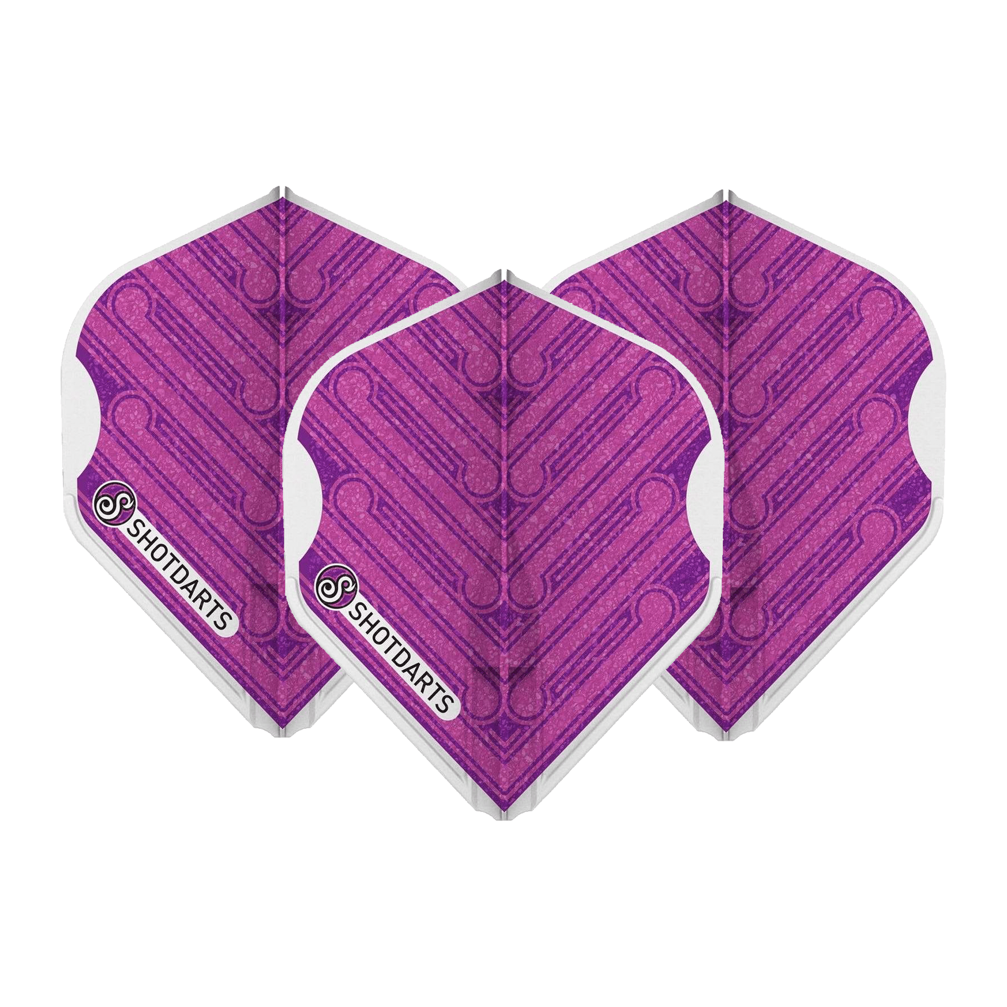 Shot Manu Dart Flights Pink / L-Style Moulded Flights