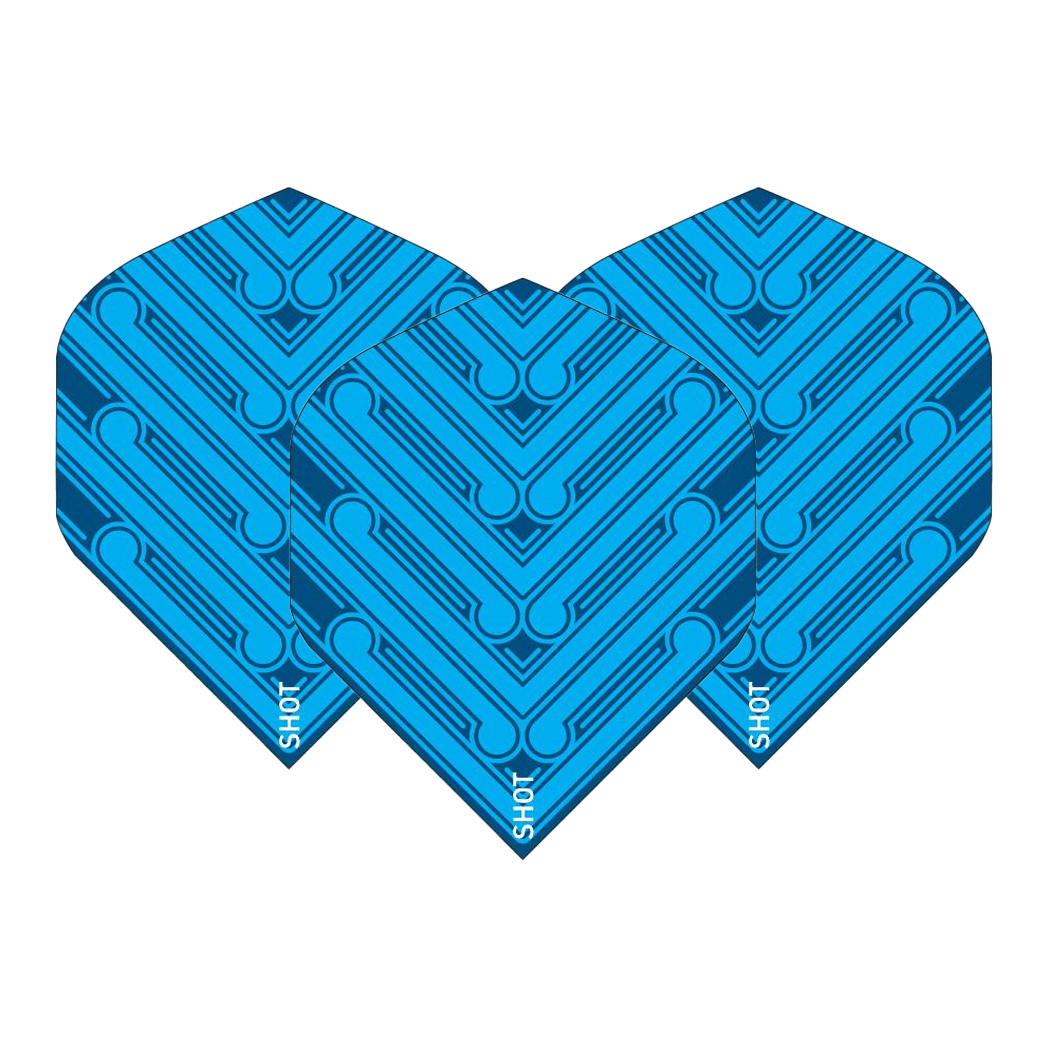 Shot Manu Standard Dart Flights Blue Flights