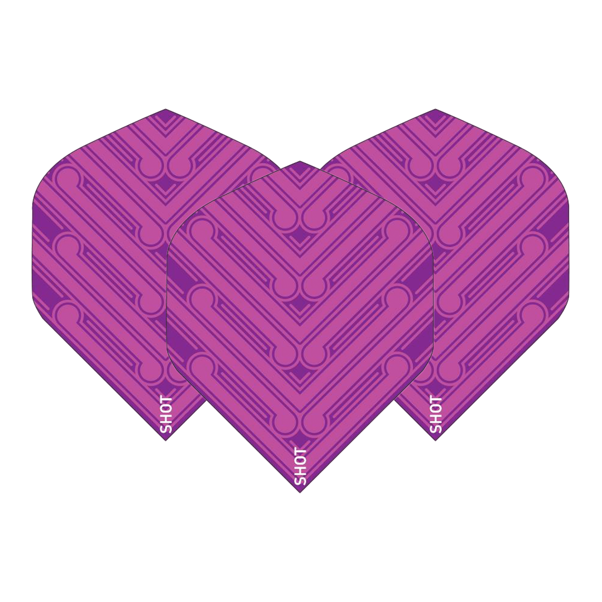 Shot Manu Standard Dart Flights Pink Flights