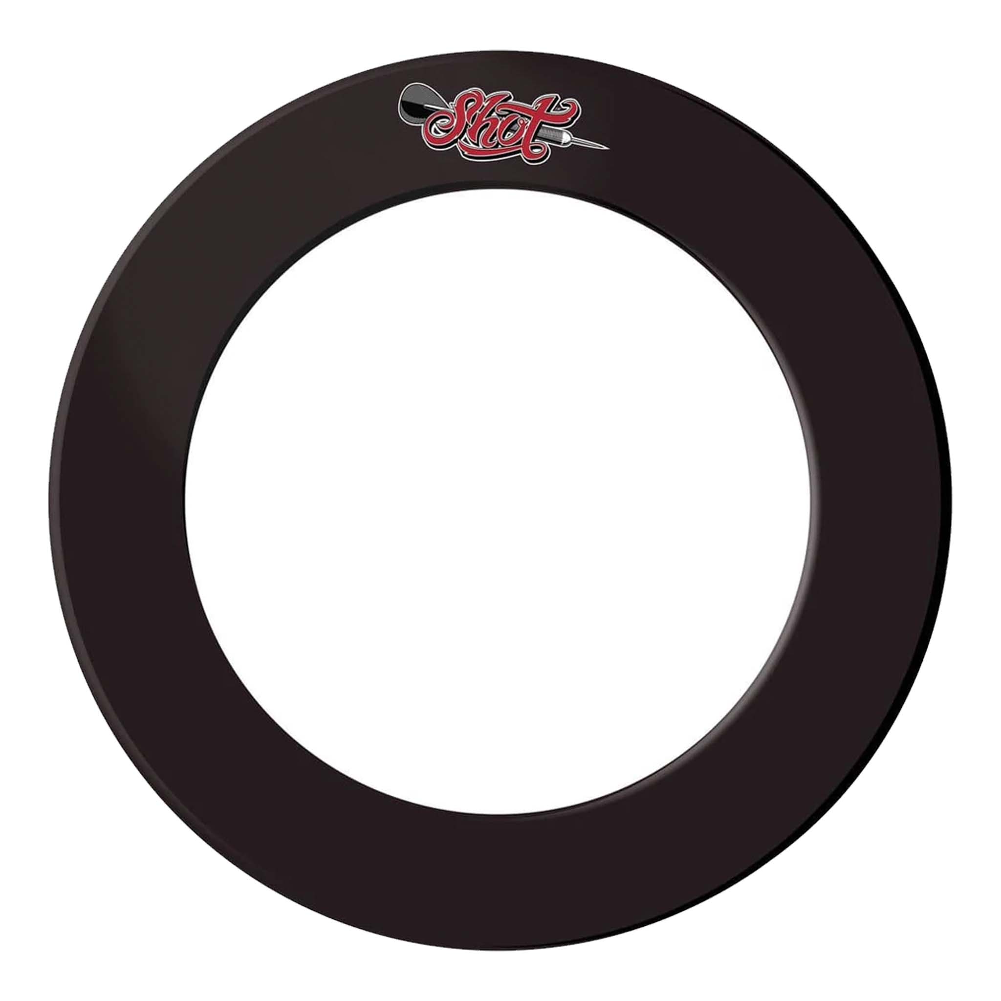 Shot One Piece Dartboard Surround Black Boards