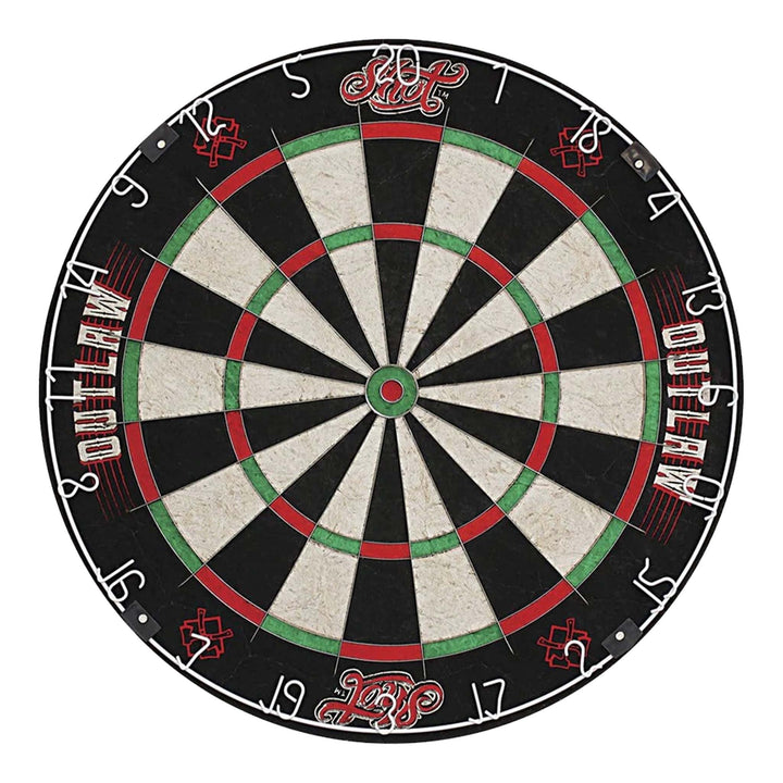 Shot Outlaw Dartboard & Quantum Cabinet Bundle Boards