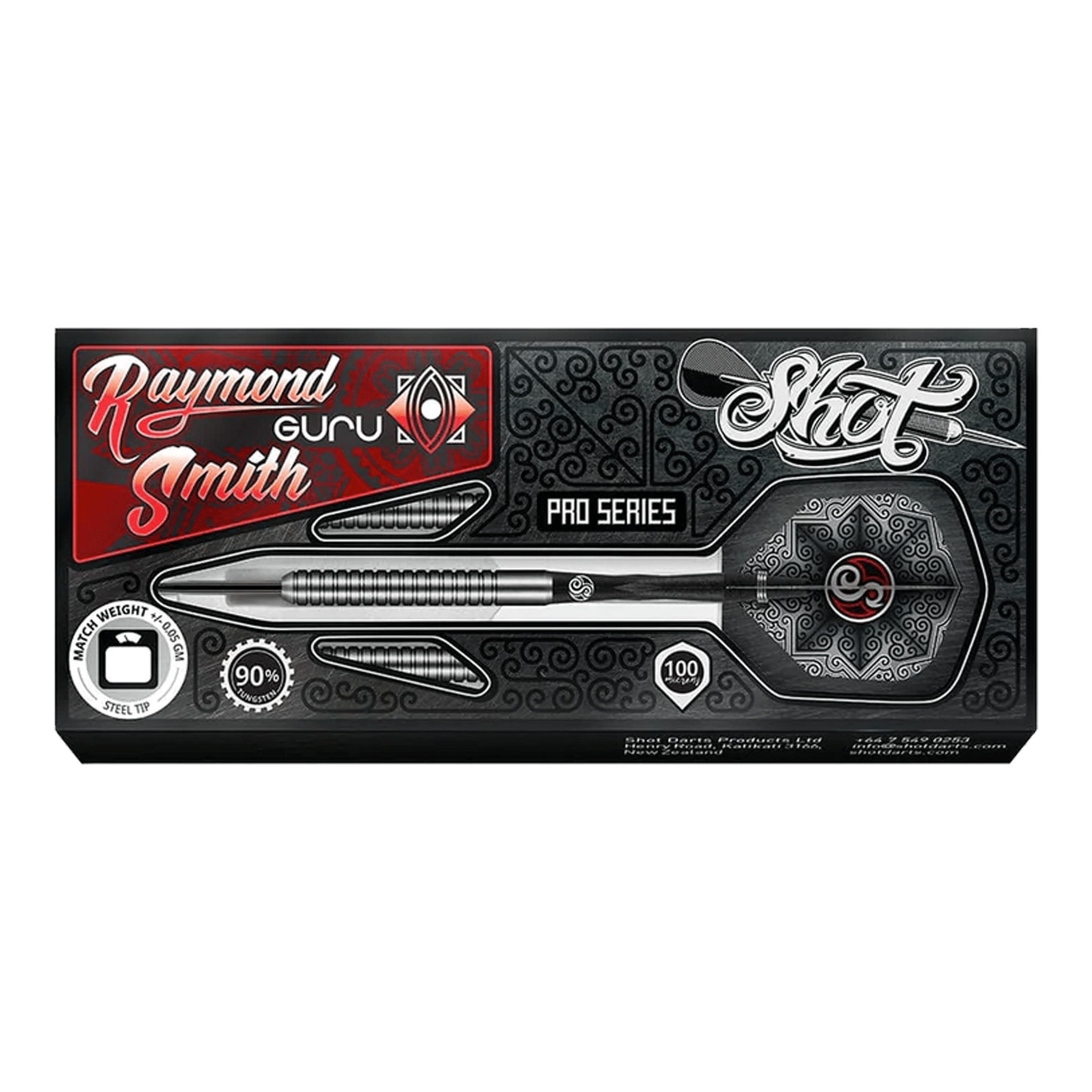 Shot Raymond Smith Guru - 90% Tungsten Steel Tip Darts 22 Grams Darts