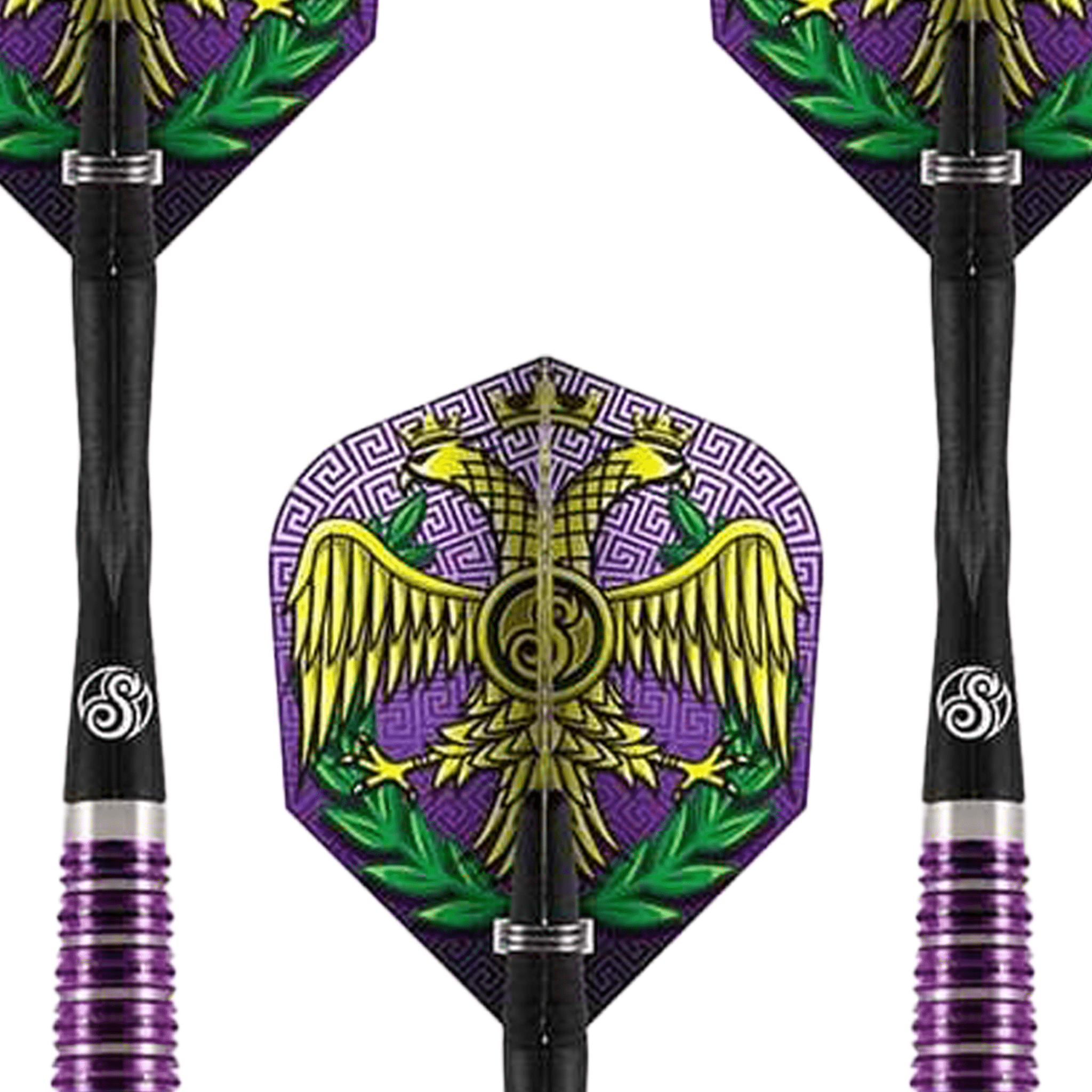 Shot Roman Empire Caesar Steel Tip Darts - 95% Tungsten - 23 Grams Darts