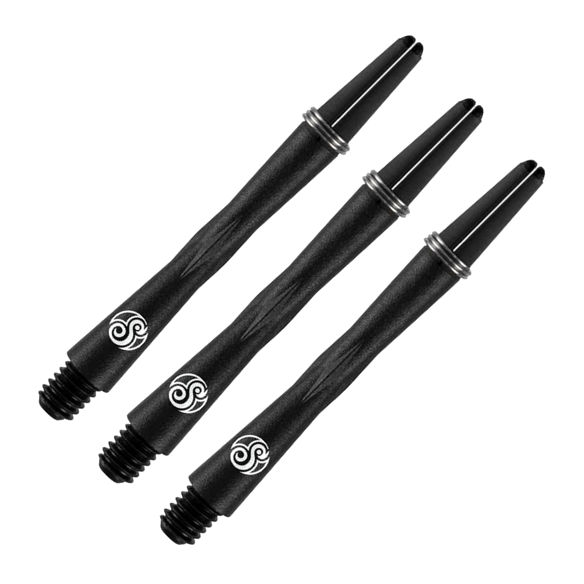 Shot Tao Carbon - Carbon Composite Dart Shafts Medium (45mm) / Black Shafts