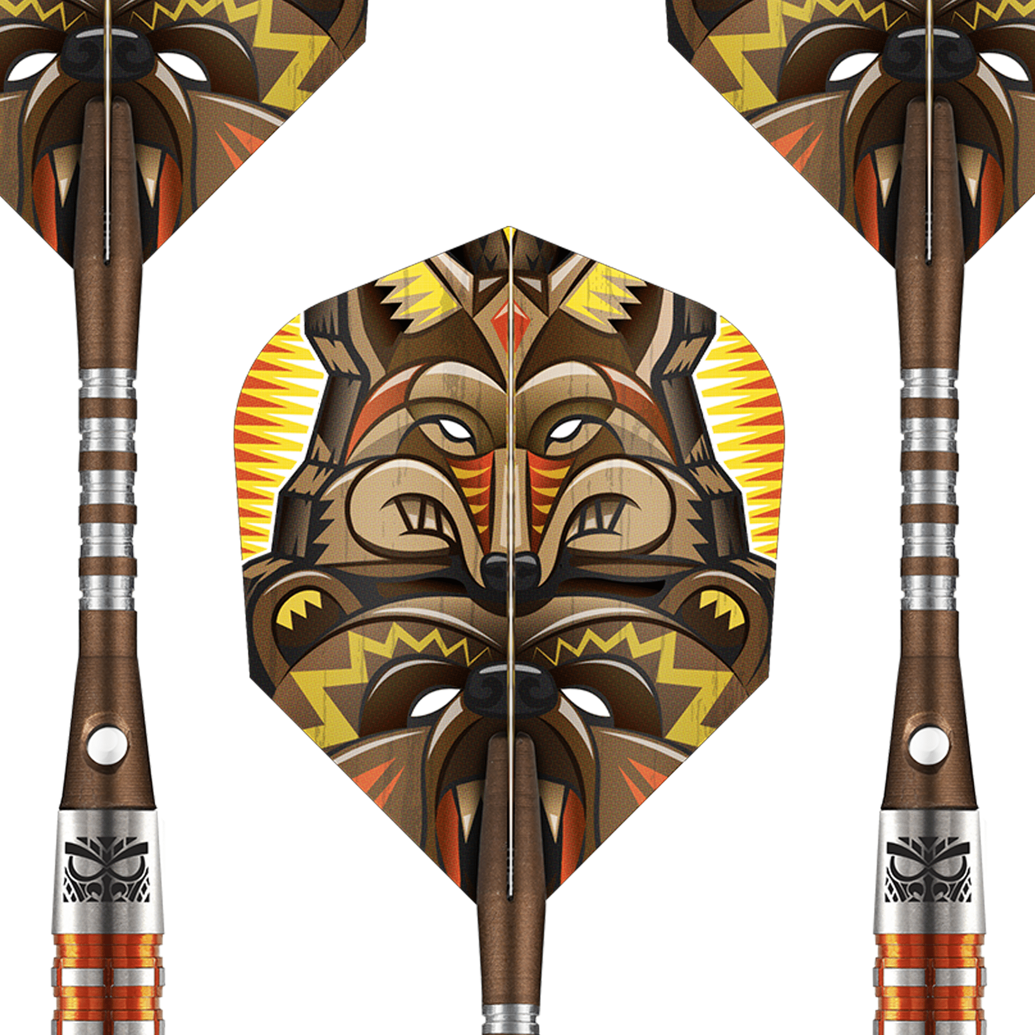 Shot Totem 3 Series Steel Tip Darts - 85% Tungsten - 22 Grams Darts
