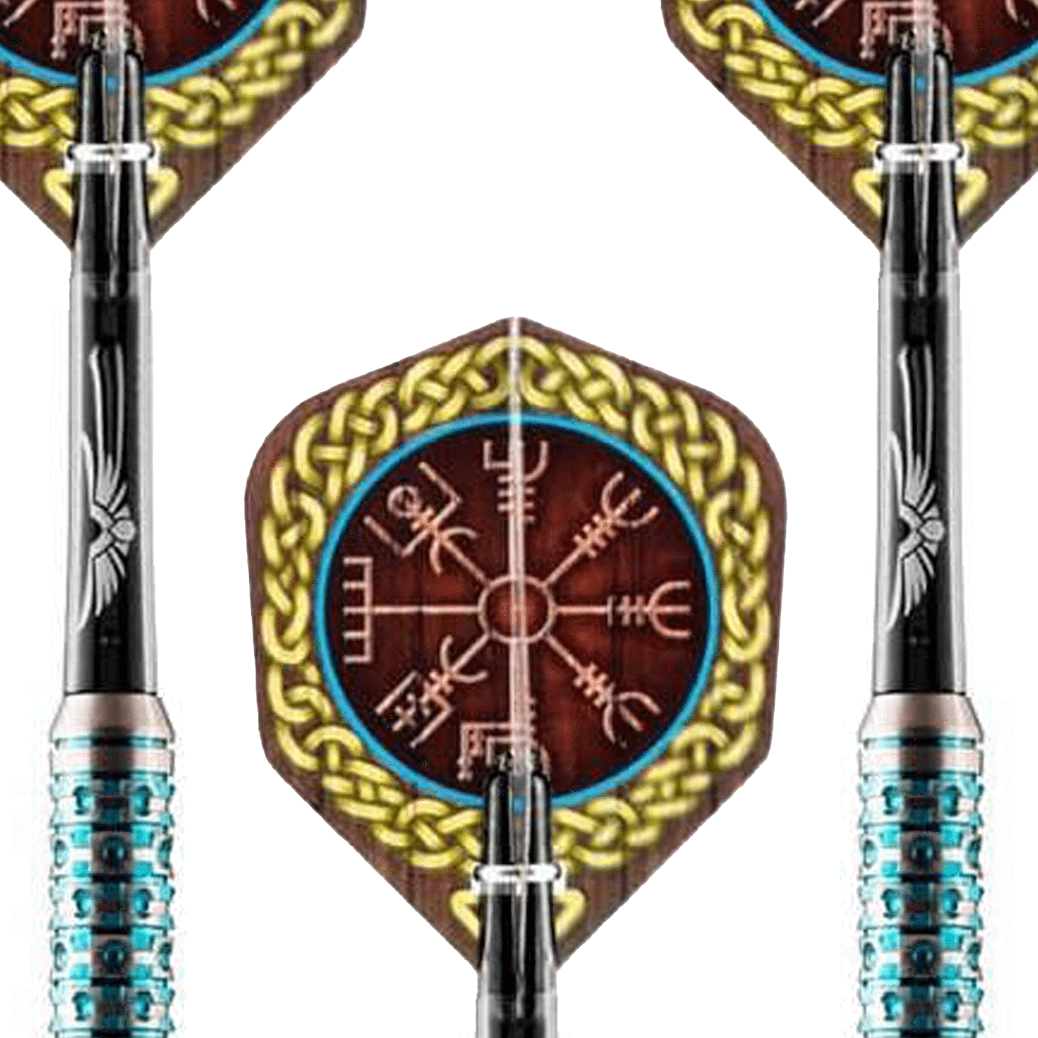 Shot Viking Drakkar Steel Tip Darts - 90% Tungsten - 23 Grams Darts