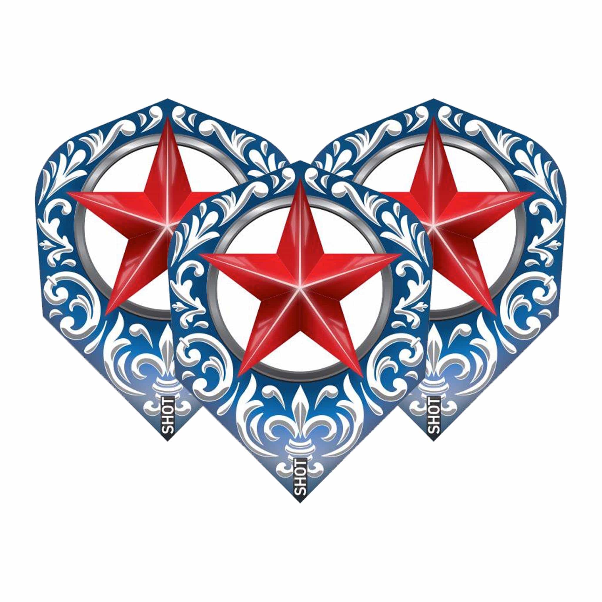 Shot Wild Frontier - Dart Flights Small Standard / Trailblazer Red Flights