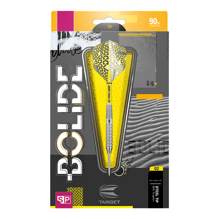 Target Bolide Swiss 02 Swiss Point Steel Tip Darts - 90% Tungsten - 21 Grams Darts