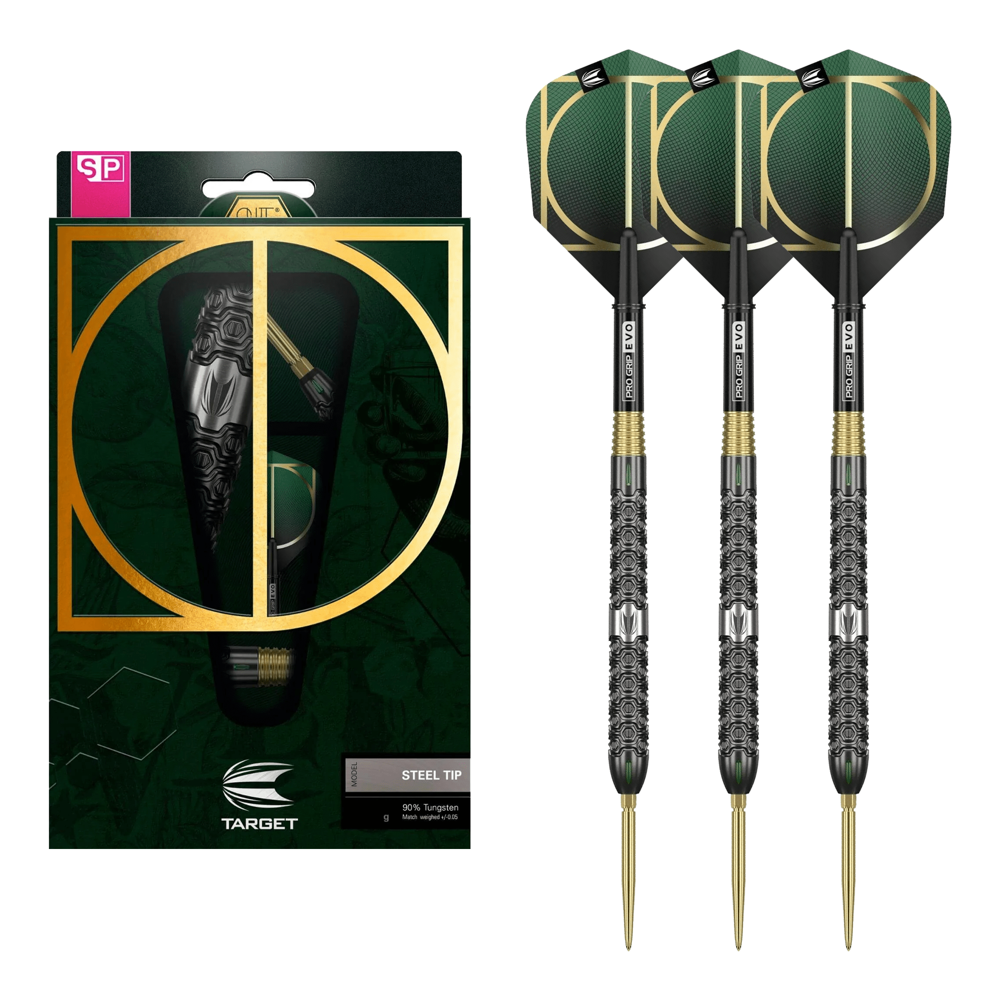 Target Cult 02 Swiss Point - 90% Tungsten Steel Tip Darts 24 Grams Darts