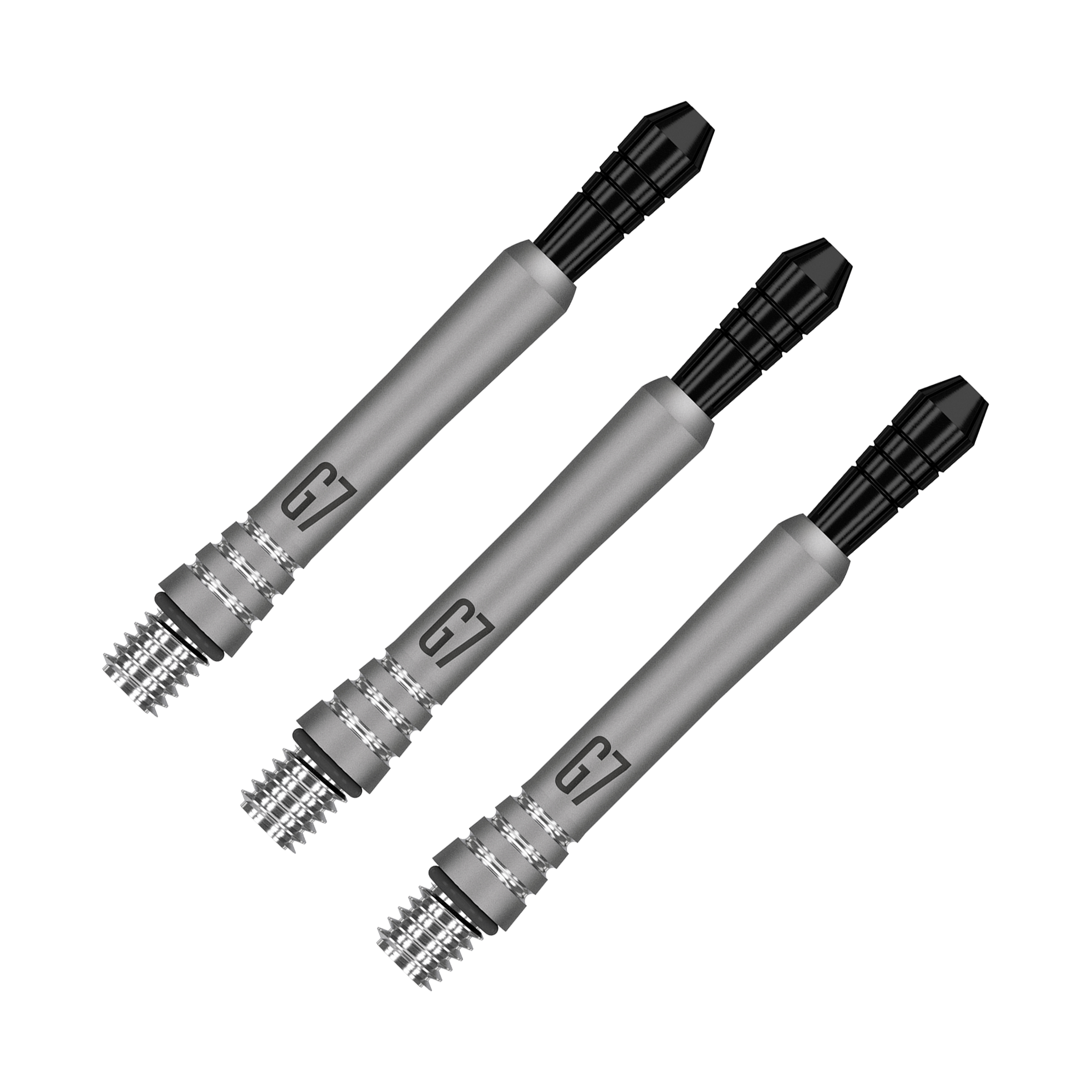 Target Phil Taylor Power Gen 7 - Titanium Dart Shafts Intermediate (37.9mm) / Silver/Black Shafts