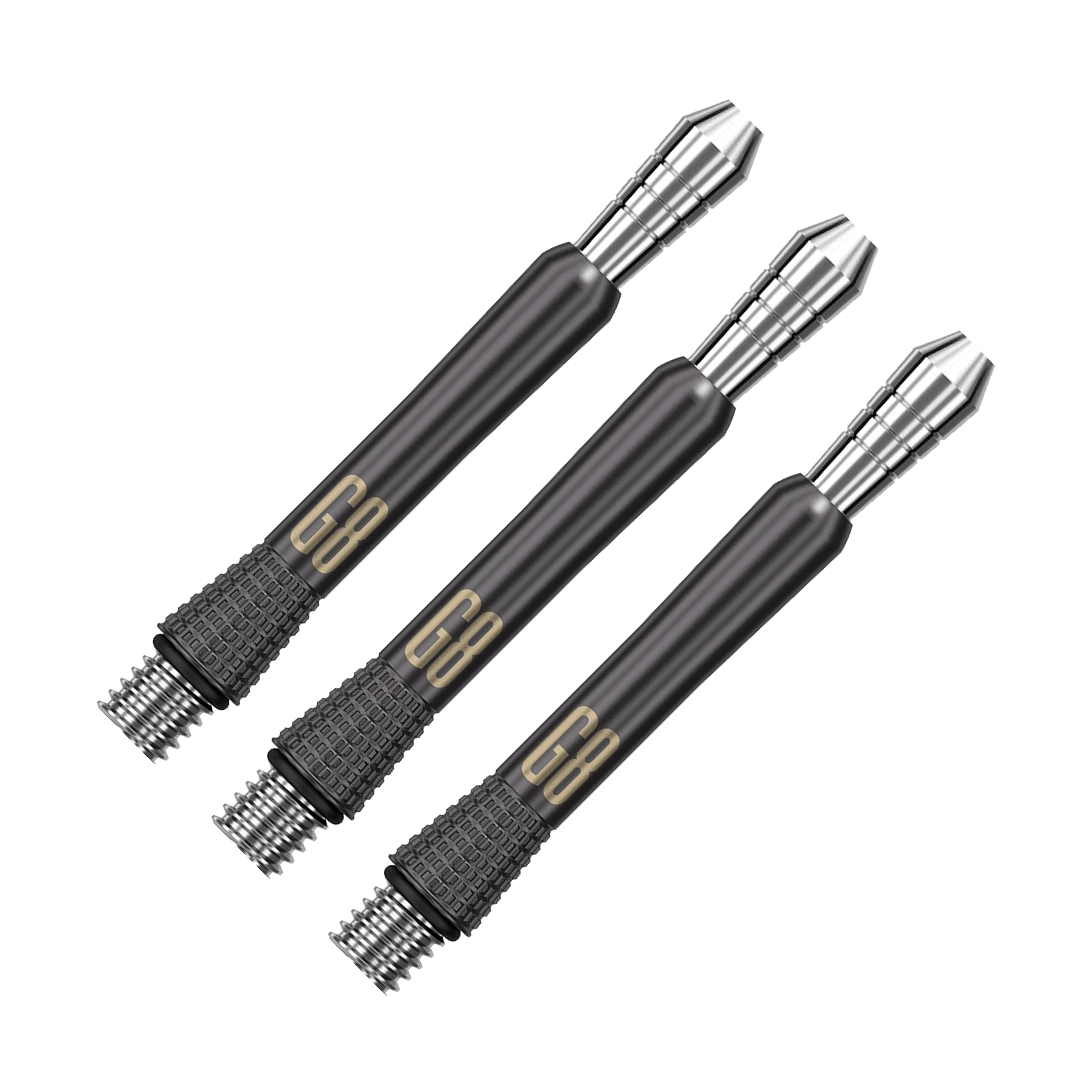 Target Phil Taylor Power Gen 8 Titanium Dart Shafts Intermediate / Black Shafts