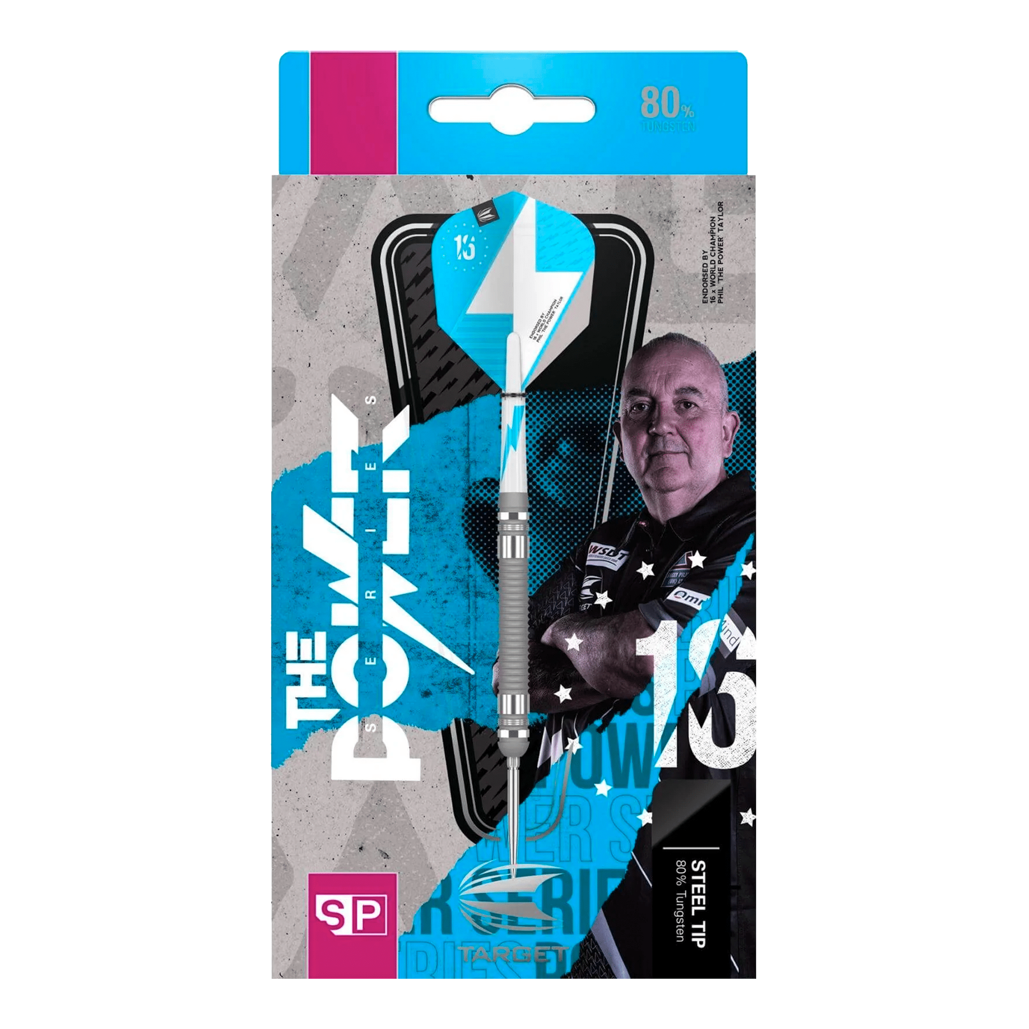 Target Phil Taylor Power Series Silver Swiss Point - 80% Tungsten Steel Tip Darts Darts