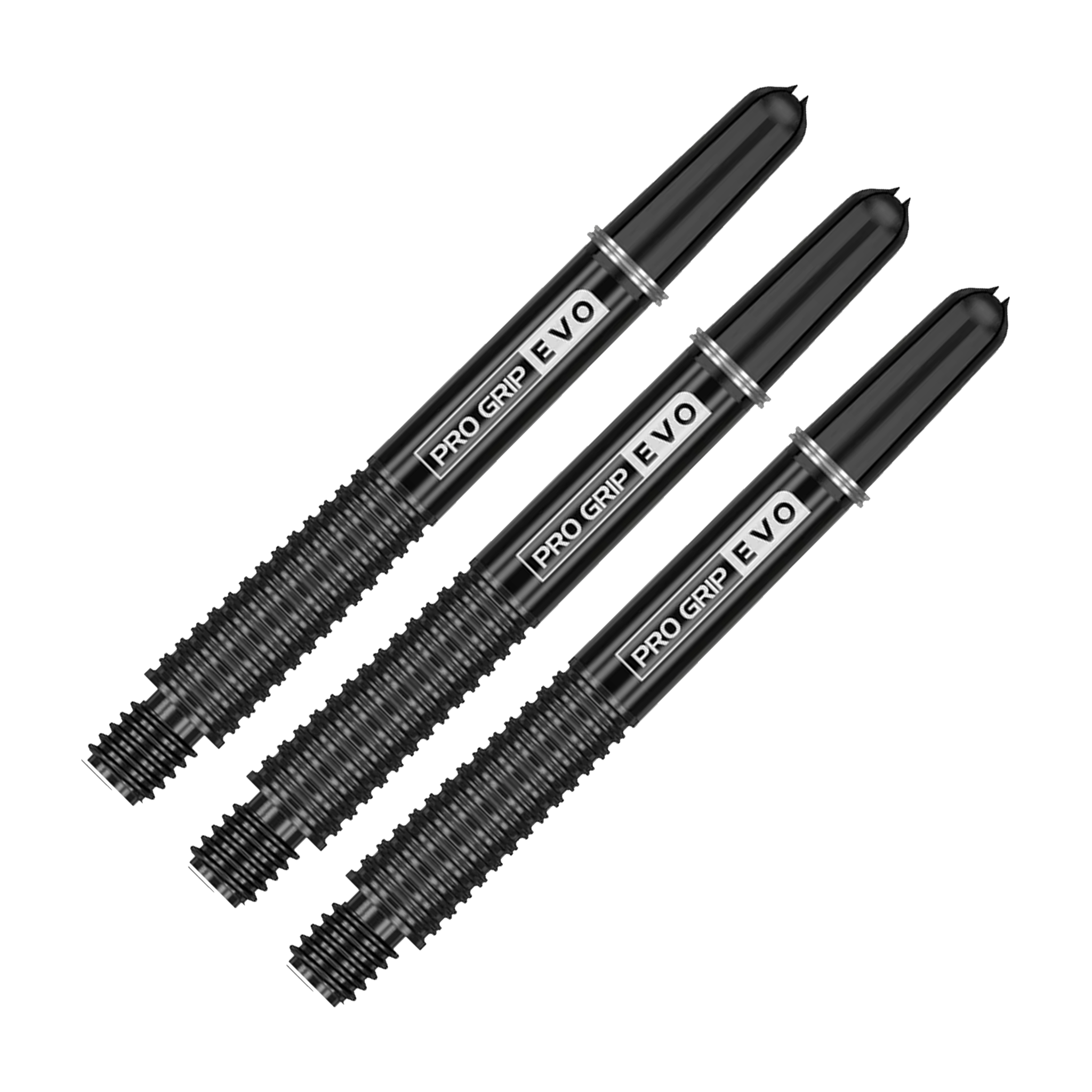 Target Pro Grip Evo - Aluminium / Nylon Dart Shafts Black / Medium (47.7mm) Shafts
