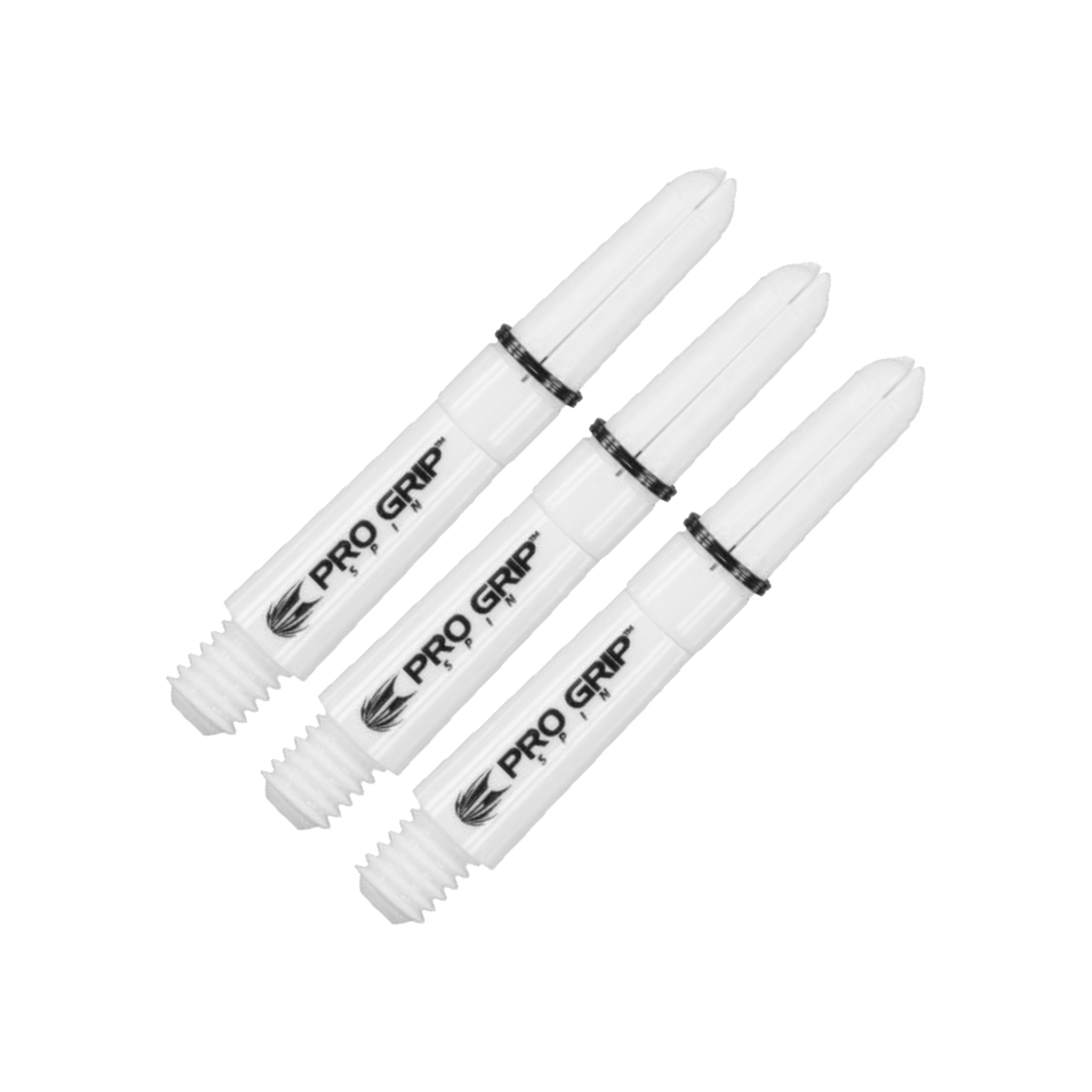 Target Pro Grip Spin Short (34mm) Nylon Dart Shafts White Shafts