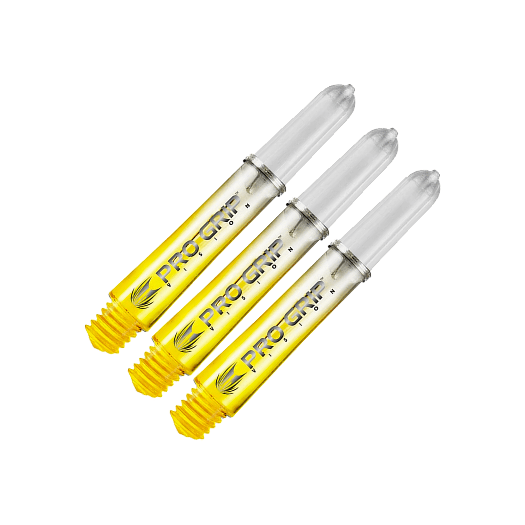 Target Pro Vision Short (34mm) Polycarbonate Dart Shafts Yellow Shafts