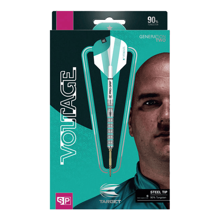 Target Rob Cross Gen 2 Voltage Swiss Point Steel Tip Darts - 90% Tungsten - 21 Grams Darts