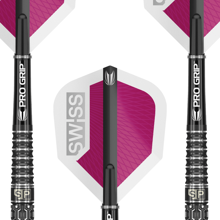 Target Swiss SP01 Swiss Point Steel Tip Darts - 90% Tungsten - 22 Grams Darts