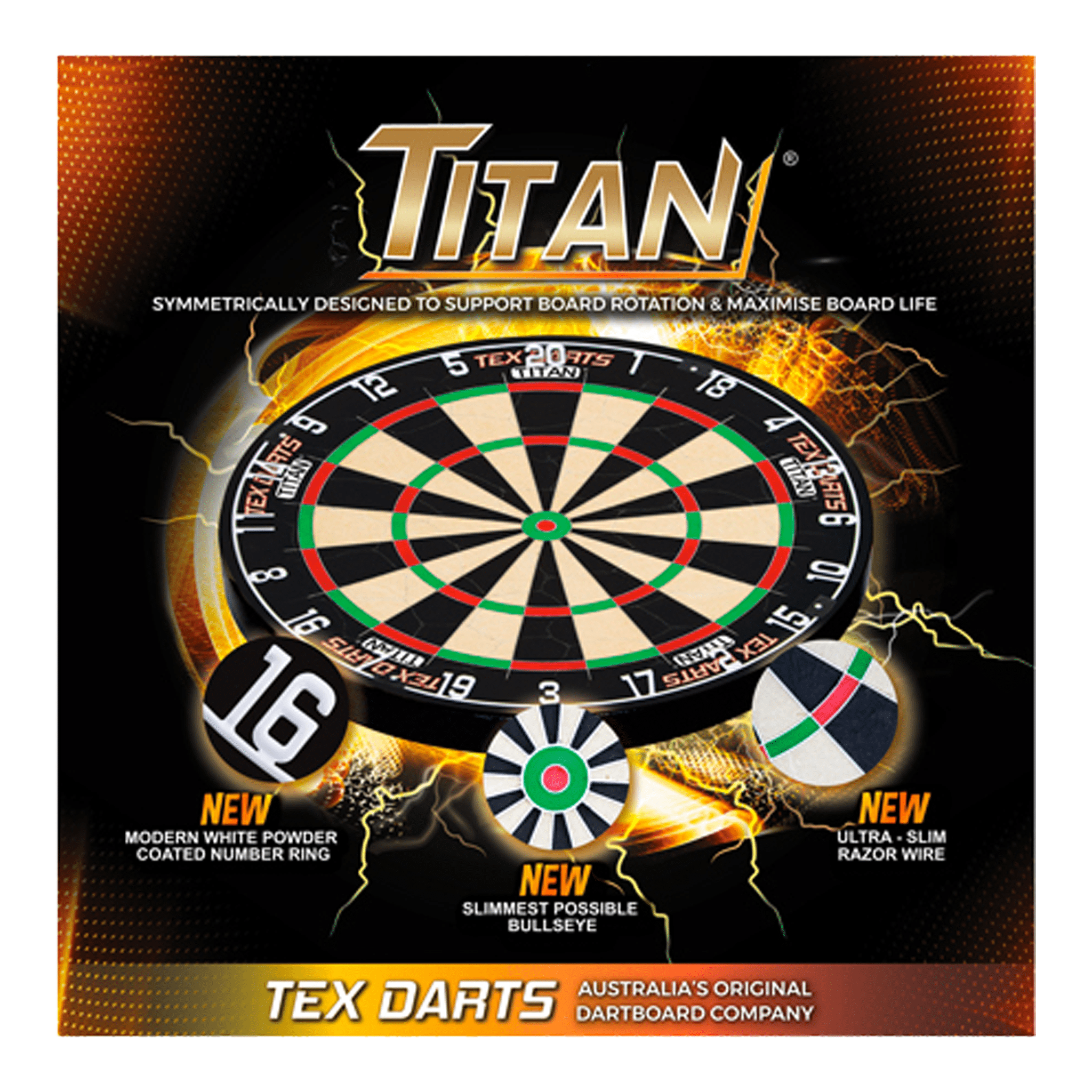 Tex Tex Titan Dart Board Boards