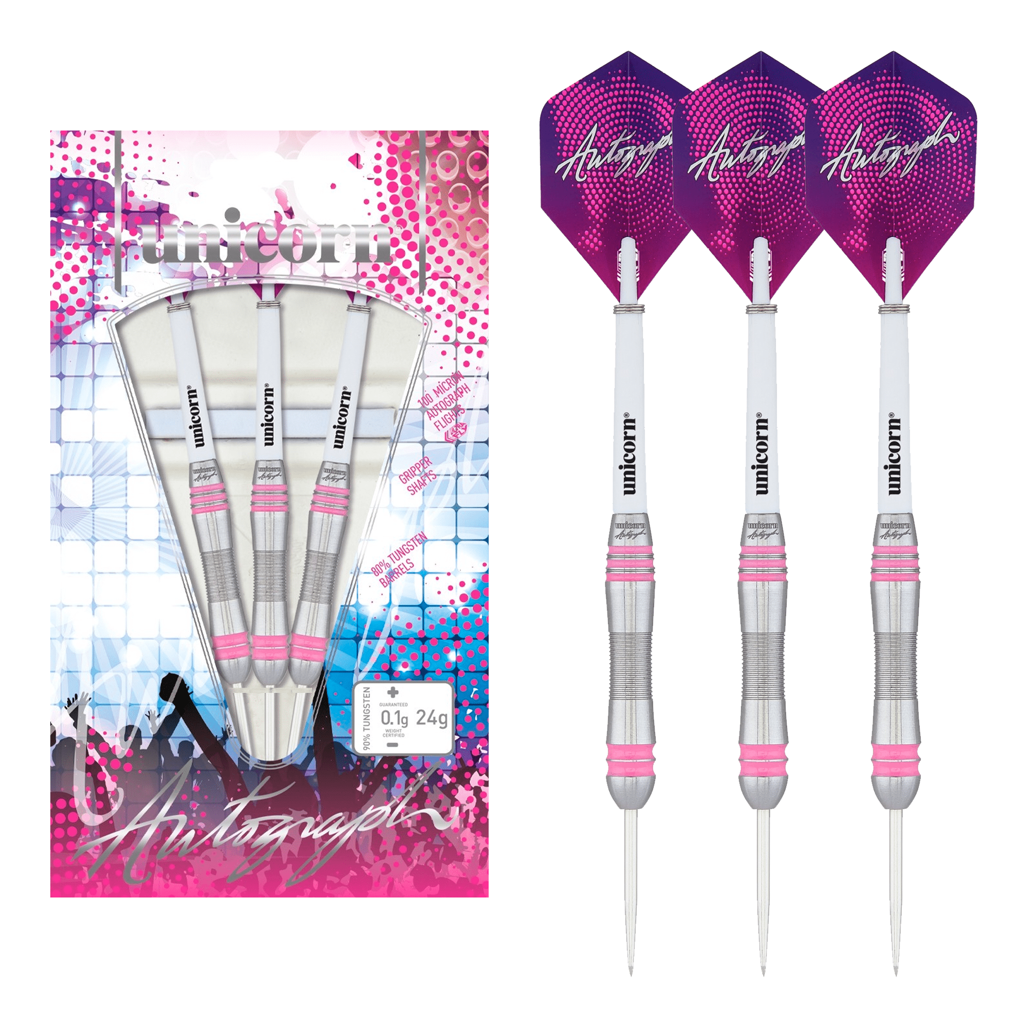 Unicorn Autograph Style 2 - 80% Tungsten Steel Tip Darts Darts