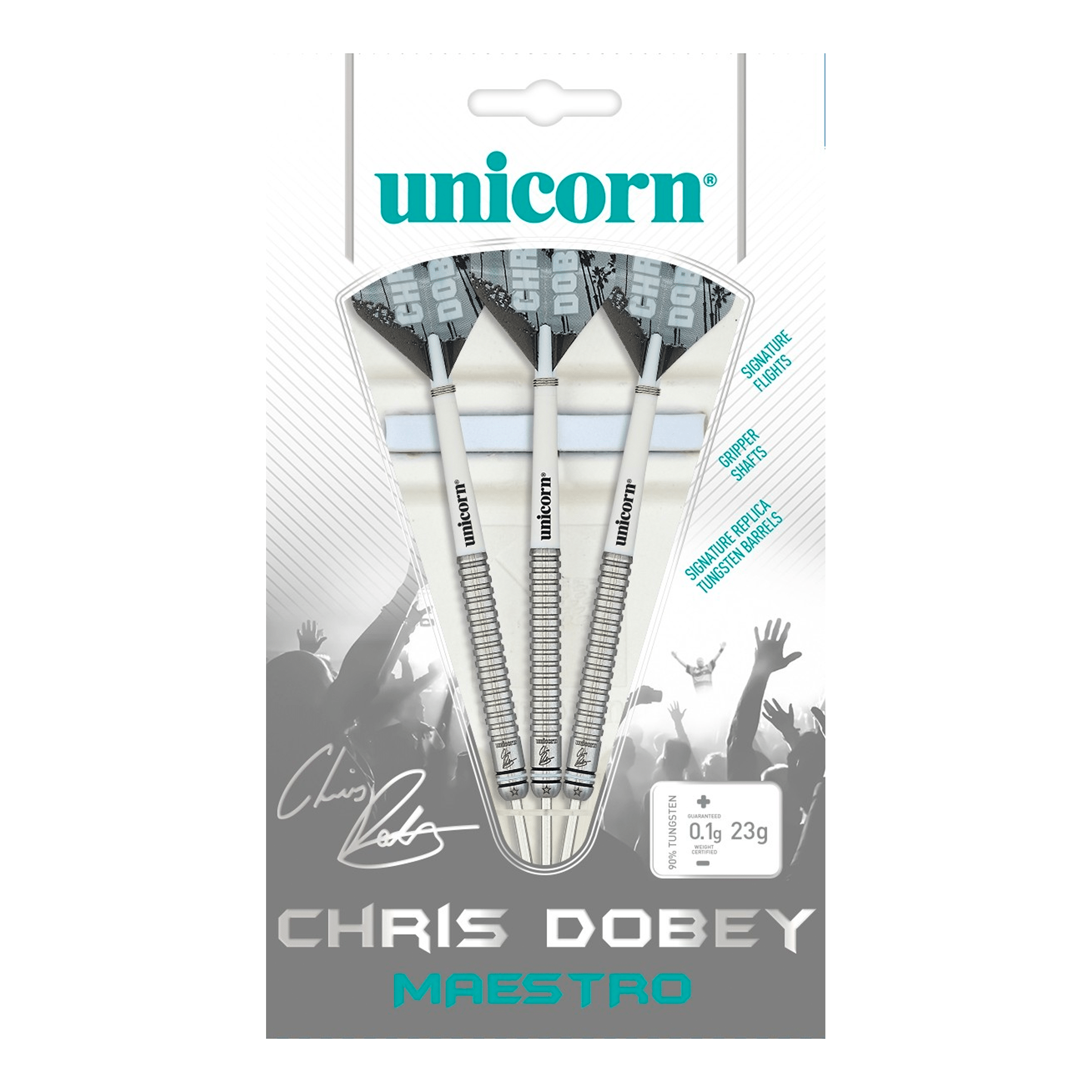 Unicorn Chris Dobey Maestro - 90% Tungsten Steel Tip Darts Darts