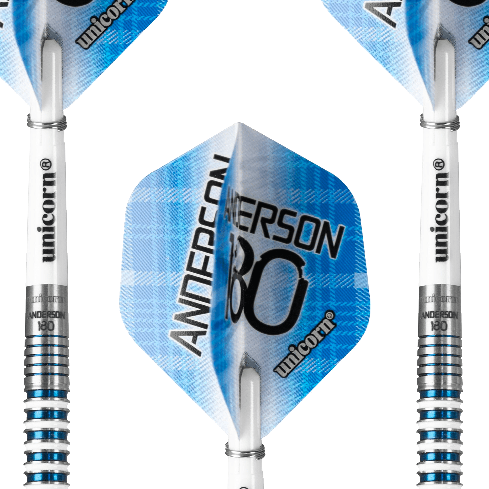 Unicorn Gary Anderson 180 Steel Tip Darts - 90% Tungsten - 23 Grams Darts